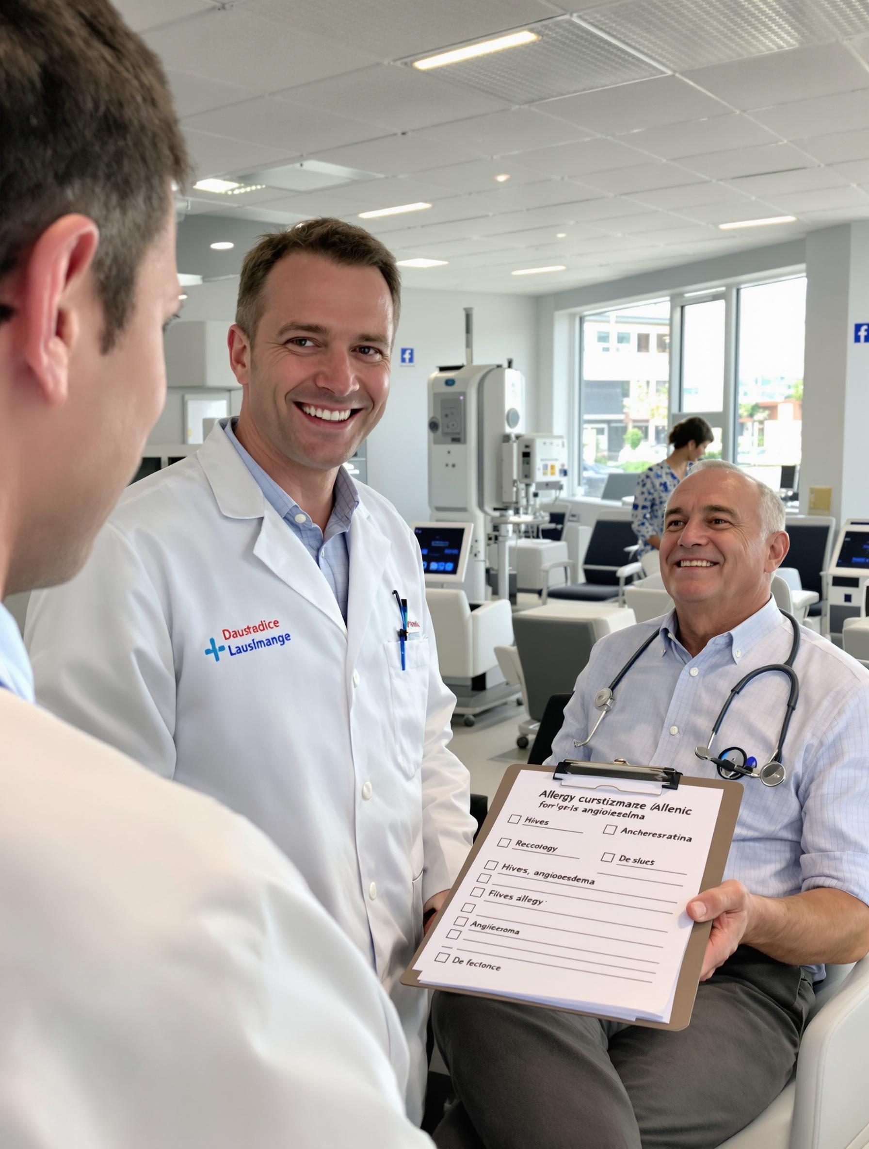 Accueil patient scanner Lausanne questionnaire allergies