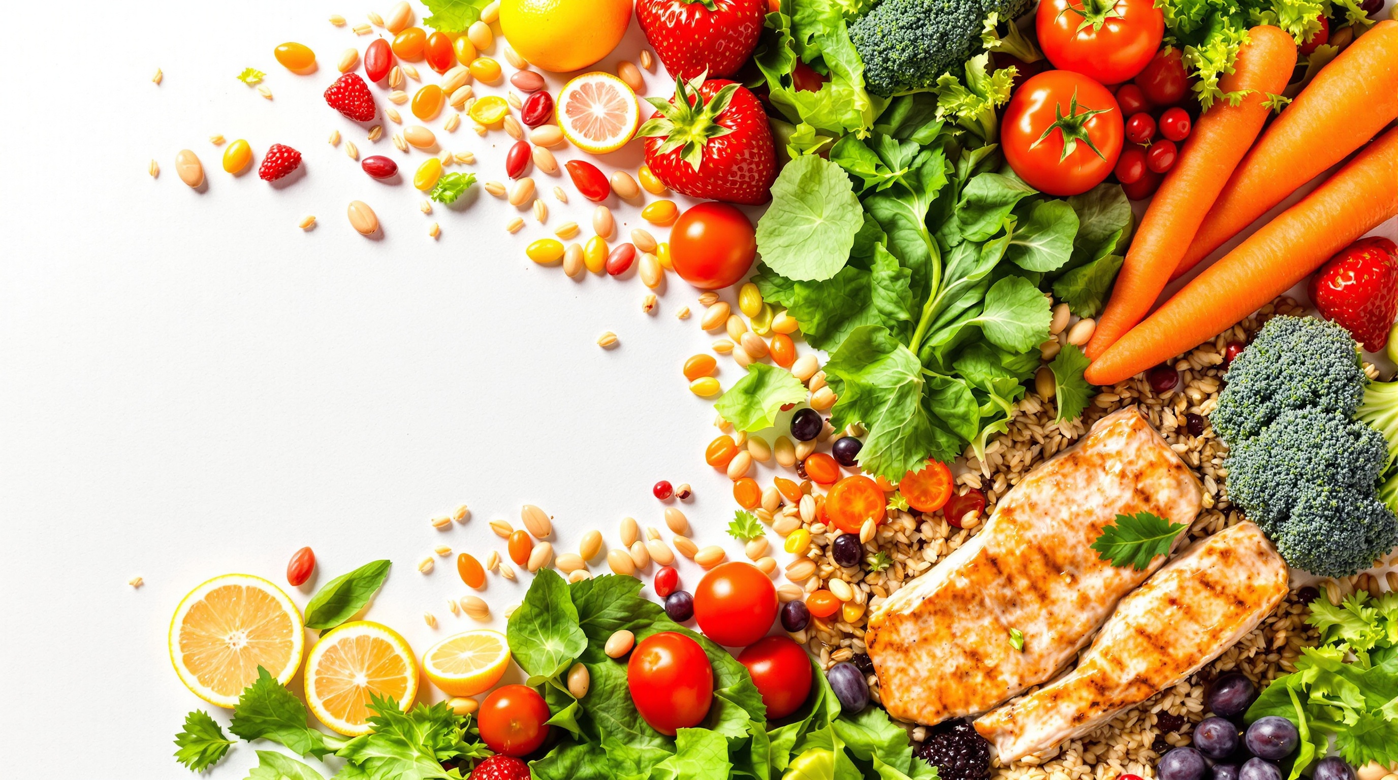 Composition alimentation saine et équilibrée