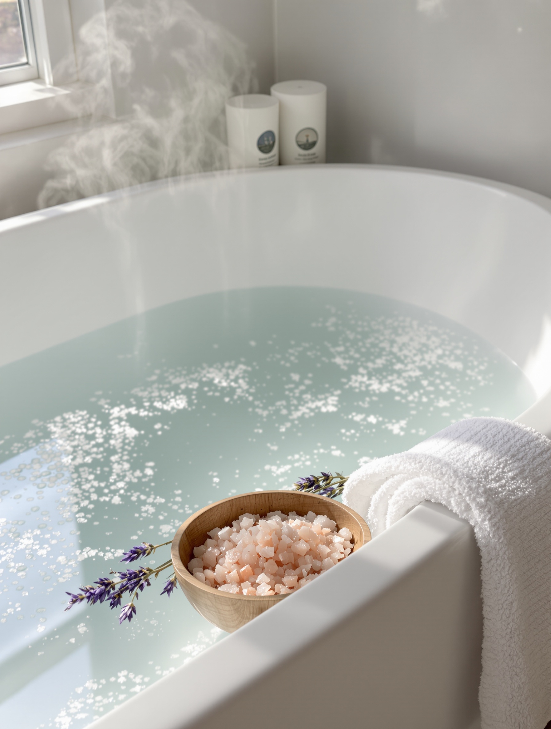 Bain au sel: purification énergétique et détente profonde