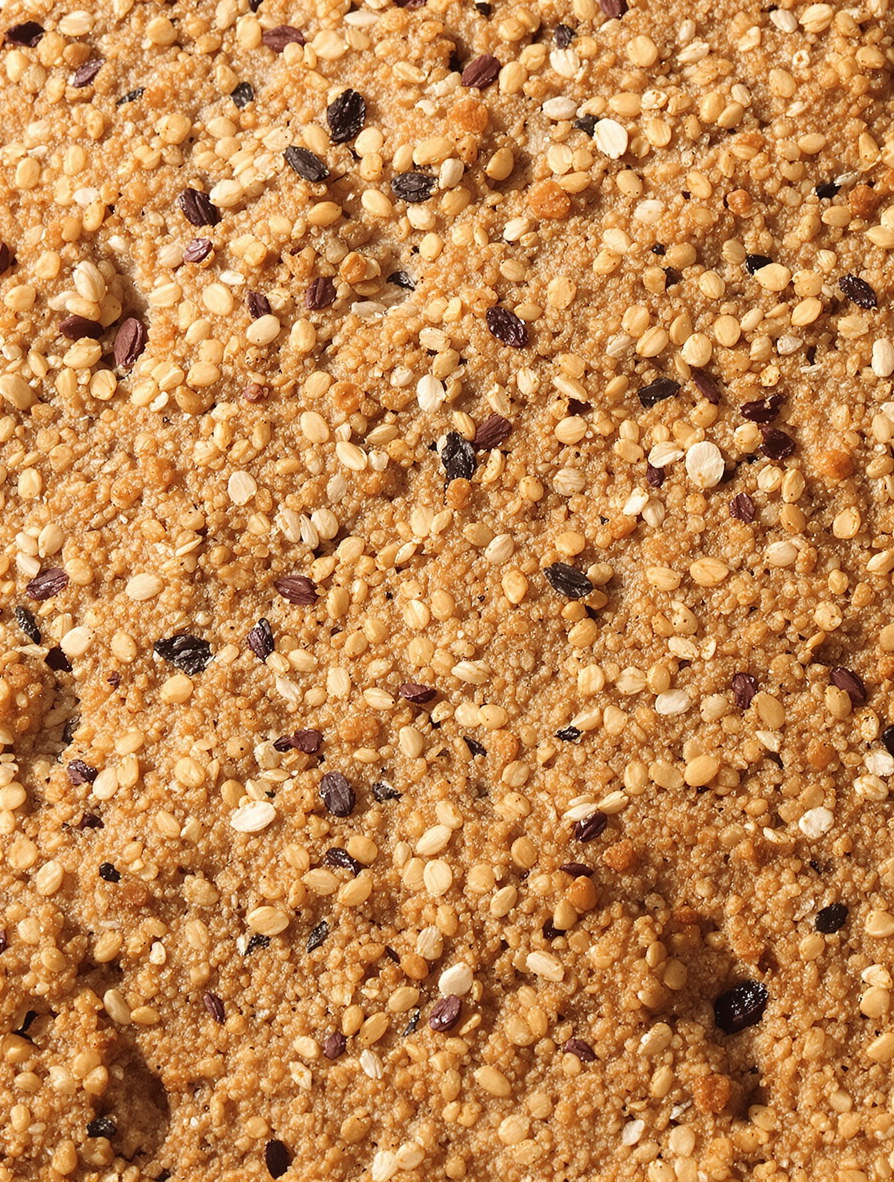 Biscottes complètes avec graines et céréales, riches en fibres