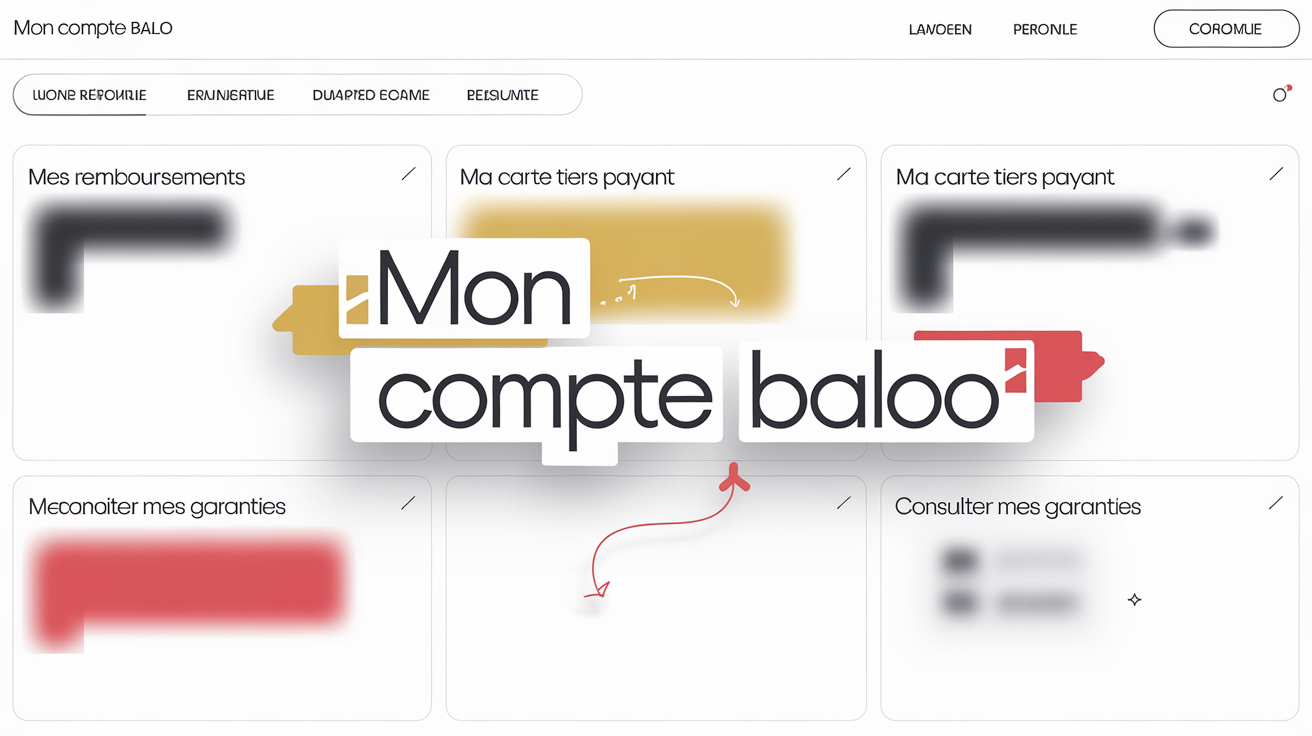 Capture d'écran anonymisée Mon compte Baloo