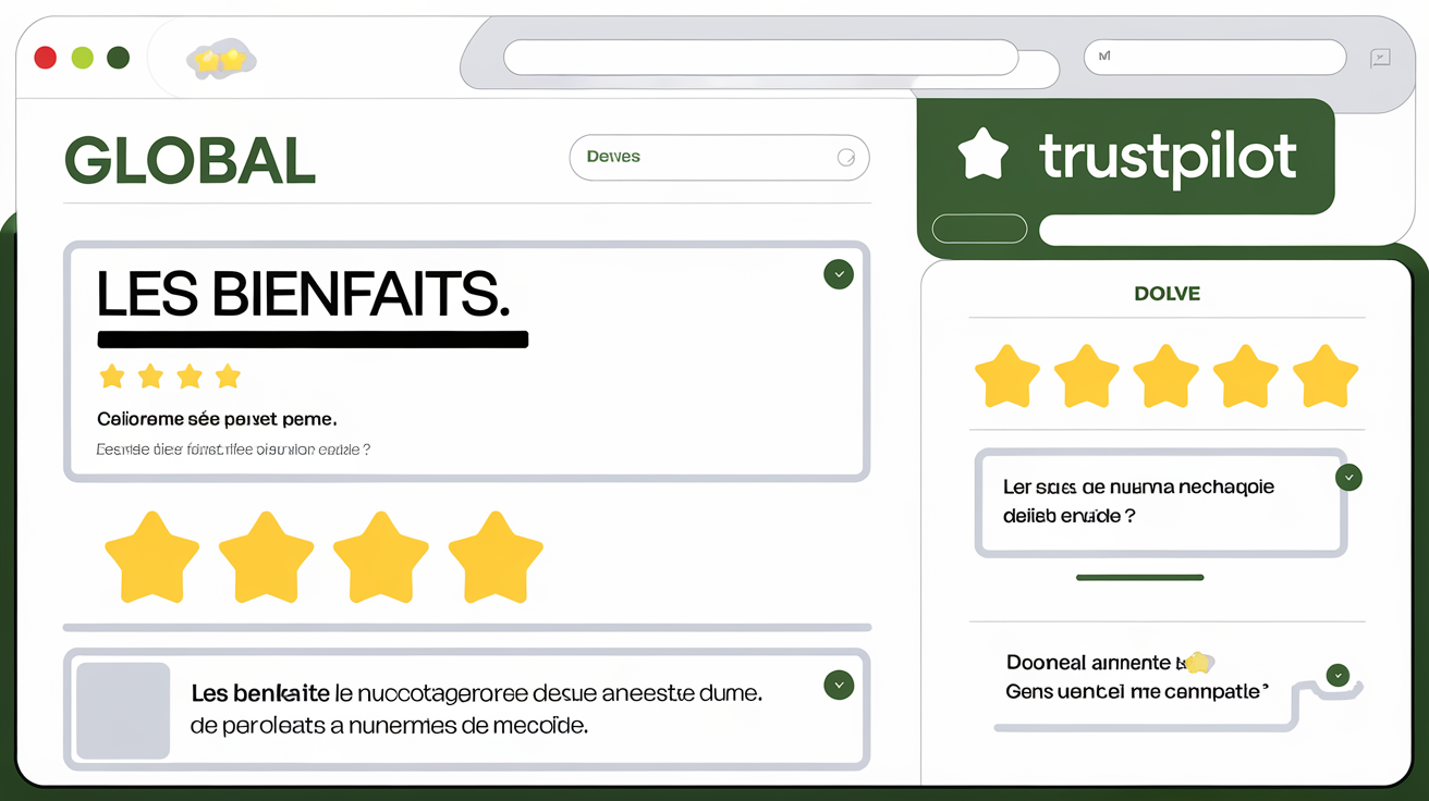 Capture avis utilisateurs Les Bienfaits sur Trustpilot