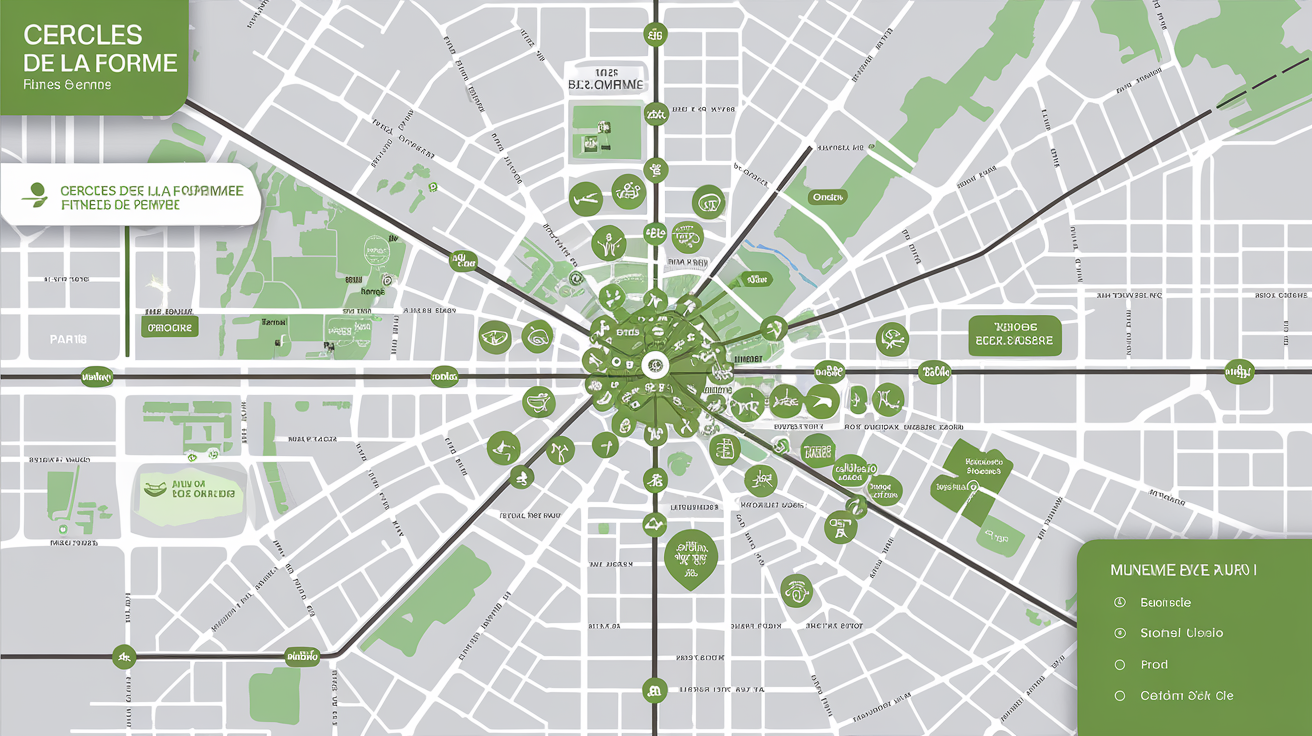 Carte des Cercles de la Forme à Paris et stations de métro proches
