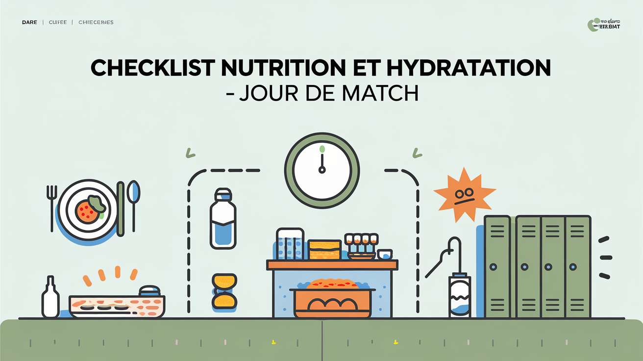 Checklist nutrition pour un footballeur le jour du match