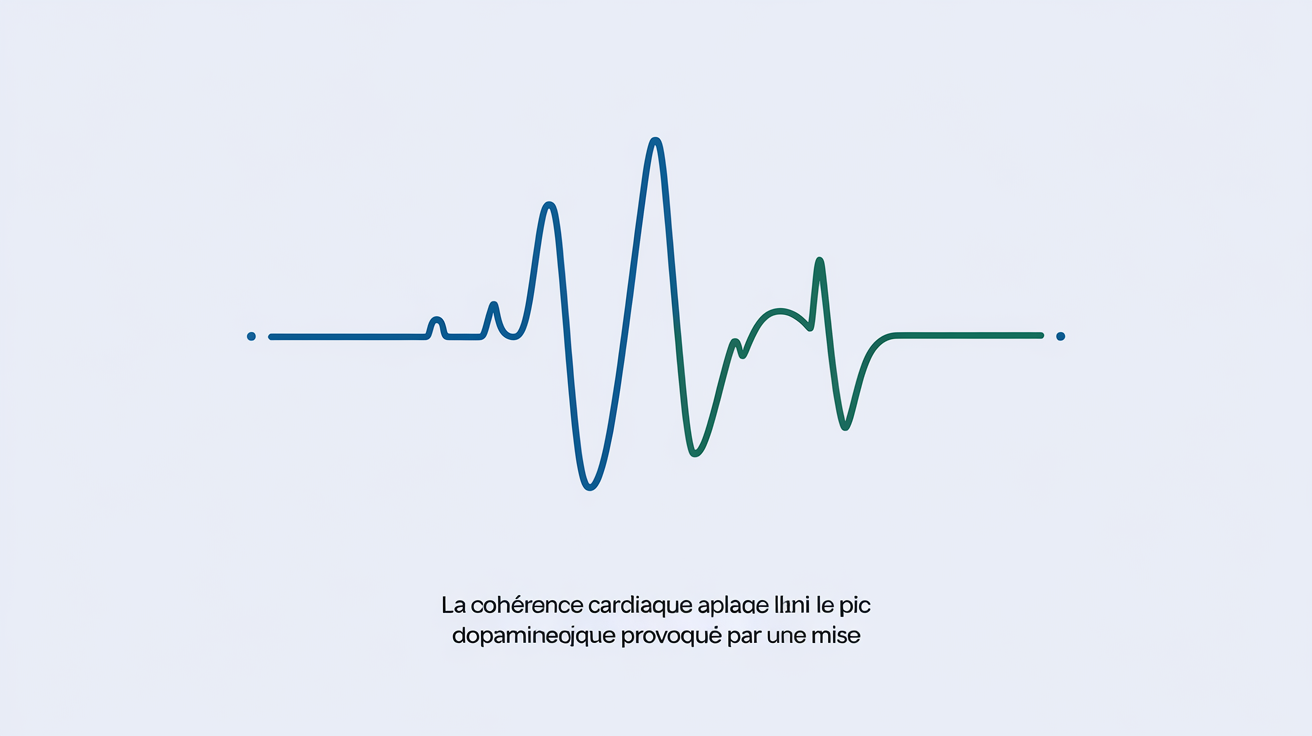 La cohérence cardiaque aplani le pic dopaminergique provoqué par une mise