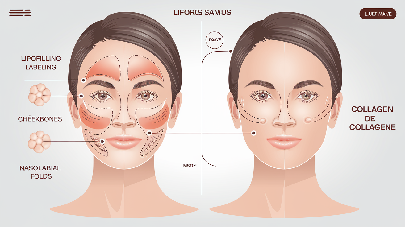 Comparatif lipofilling et inducteurs de collagène
