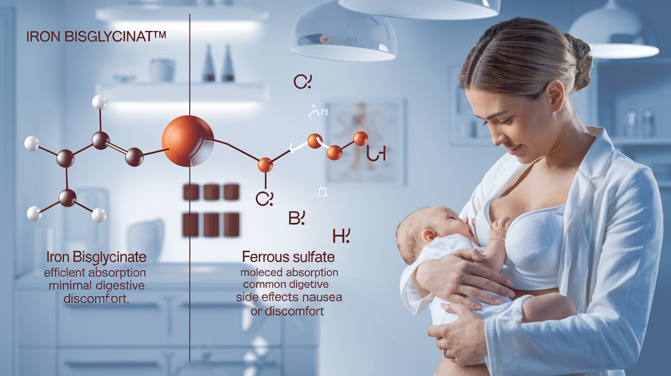 Comparaison de l’absorption du fer bisglycinate Ferrochel et du sulfate chez la femme allaitante