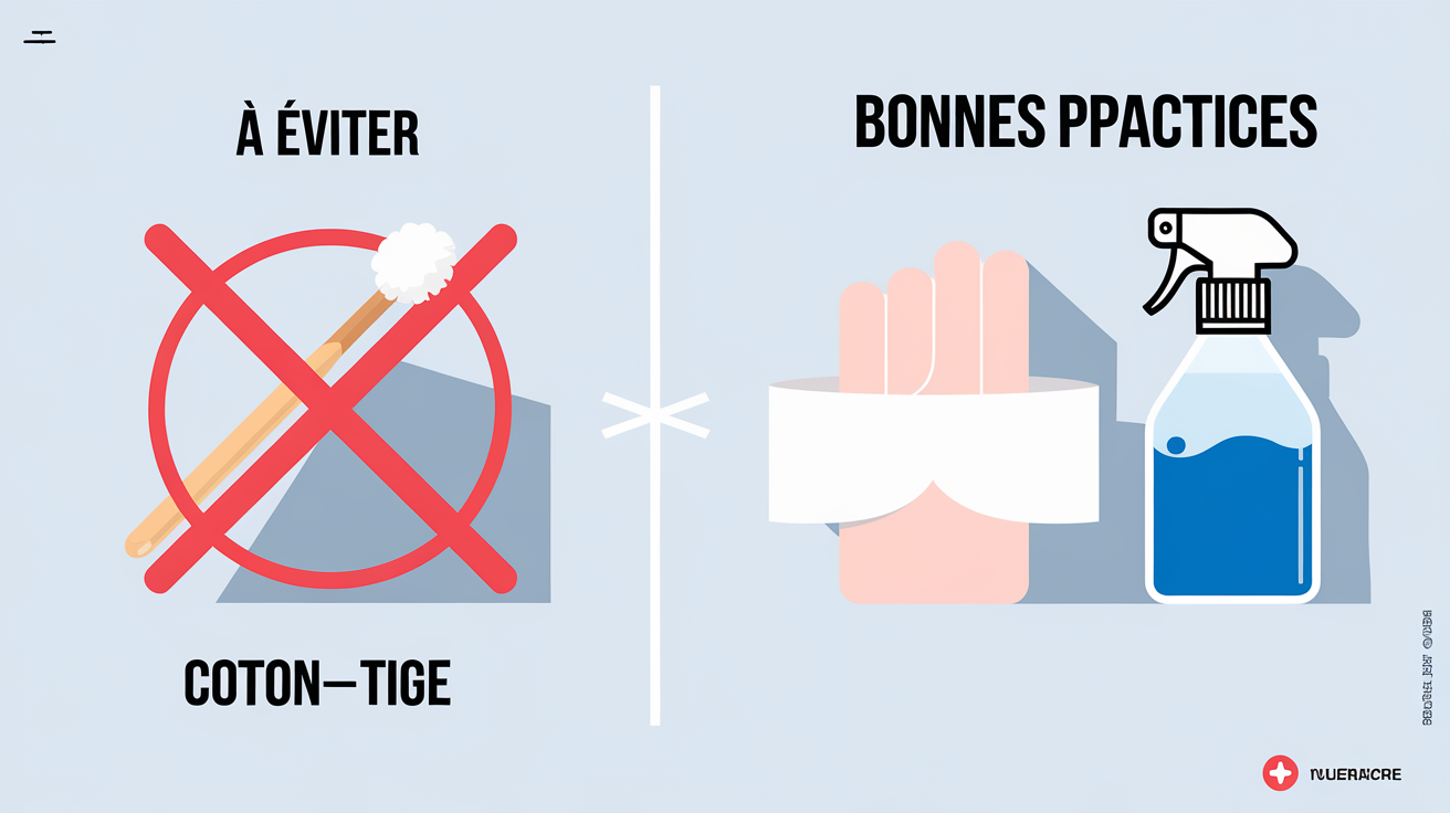 Comparatif des bons et mauvais gestes pour nettoyer ses oreilles