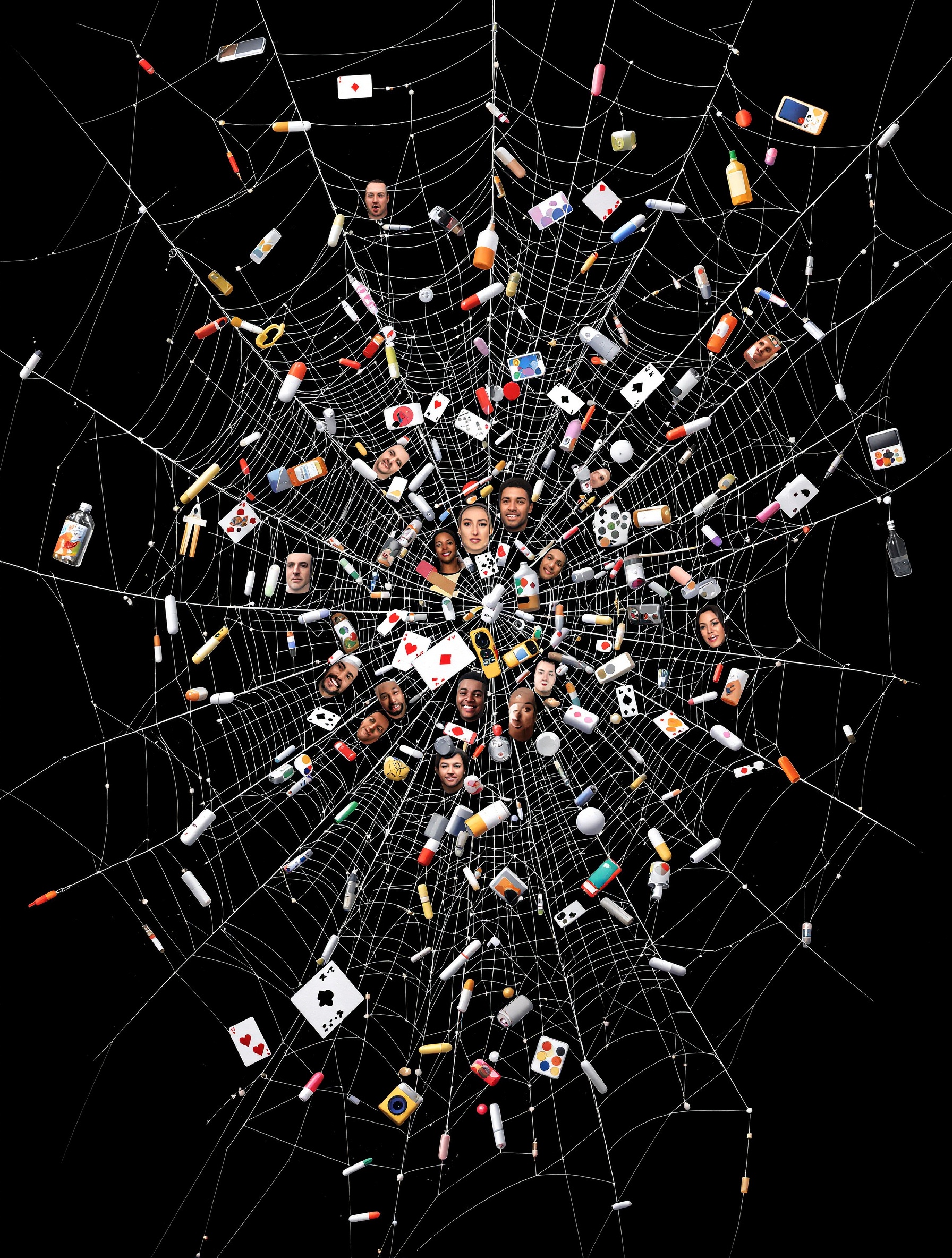 Toile complexe de l'addiction et perte de dignité