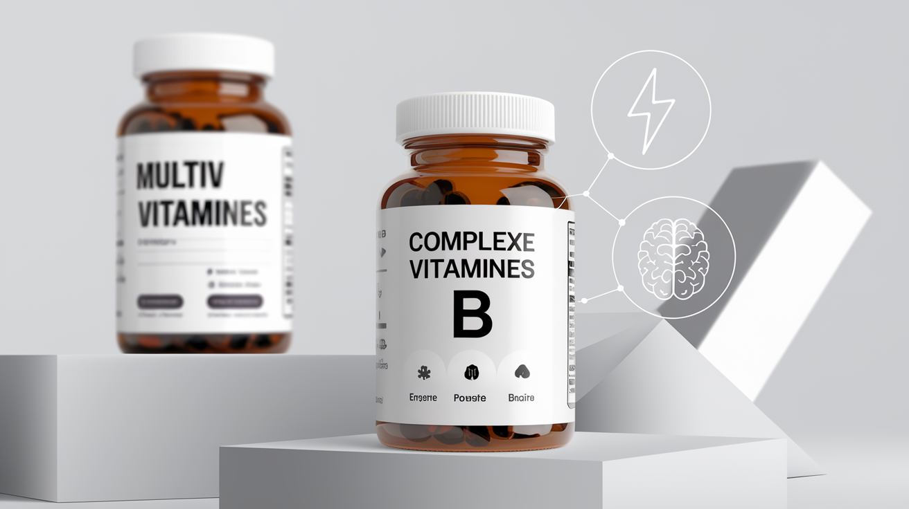 Différence entre multivitamines floues et complexe vitamine B mis en avant