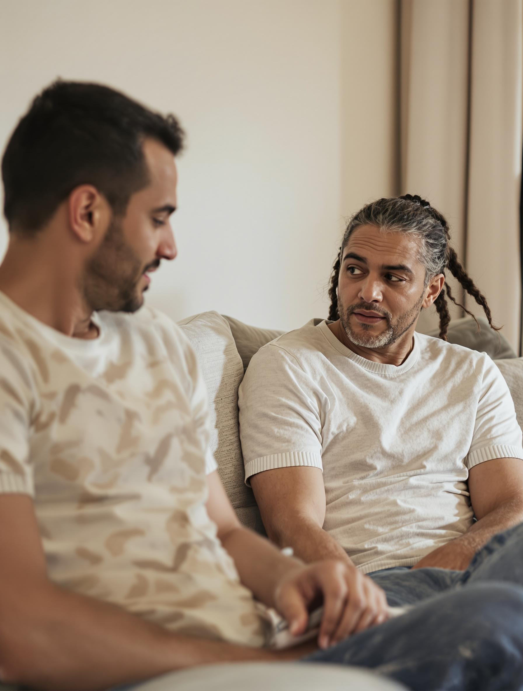Un couple traversant une phase difficile liée à la dépression