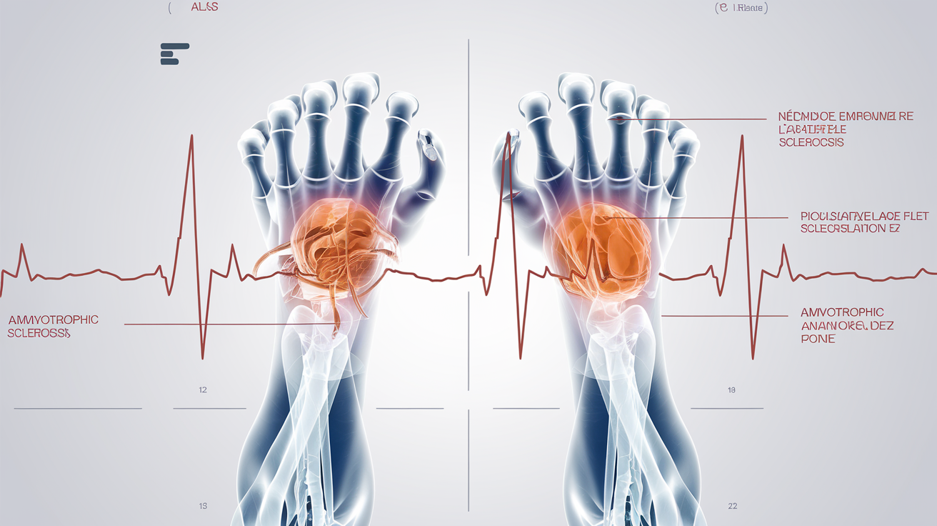 EMG montrant des fasciculations chez un patient atteint de SLA