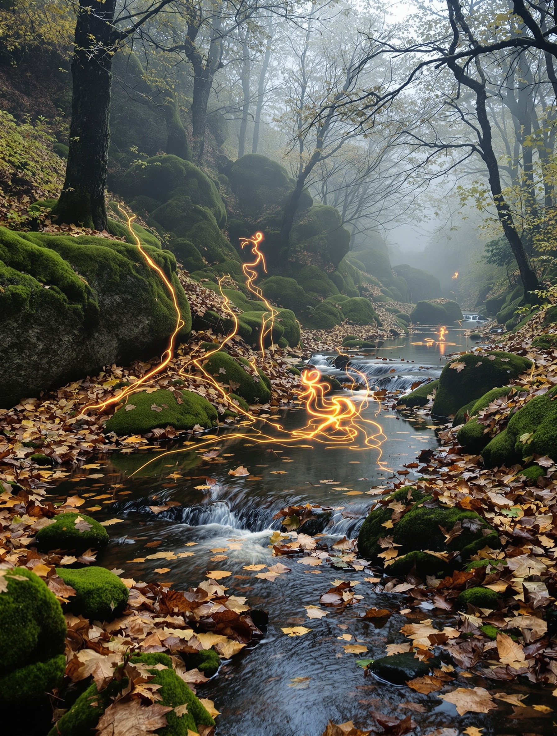 élémentaux esprits nature abstraits