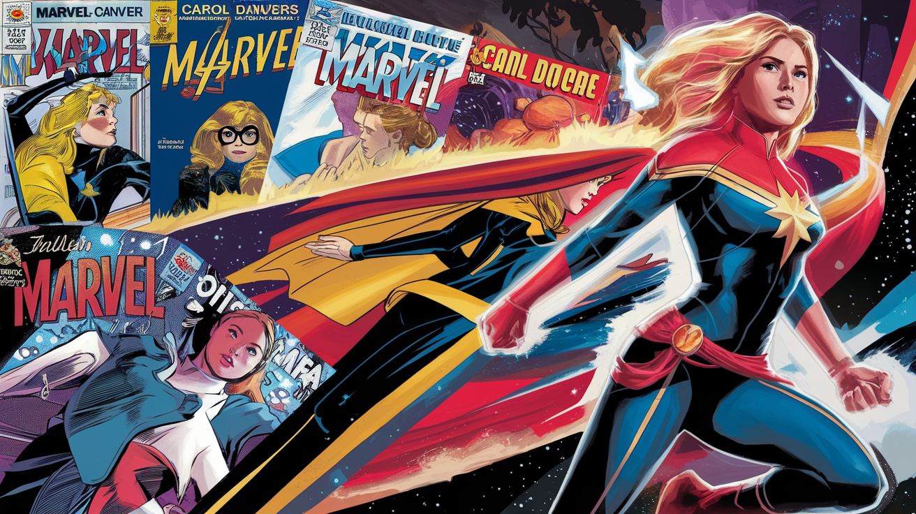 Evolution visuelle de Carol Danvers de Ms Marvel à Captain Marvel
