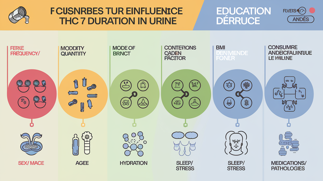 Tableau des facteurs influençant l’élimination du THC dans l’urine