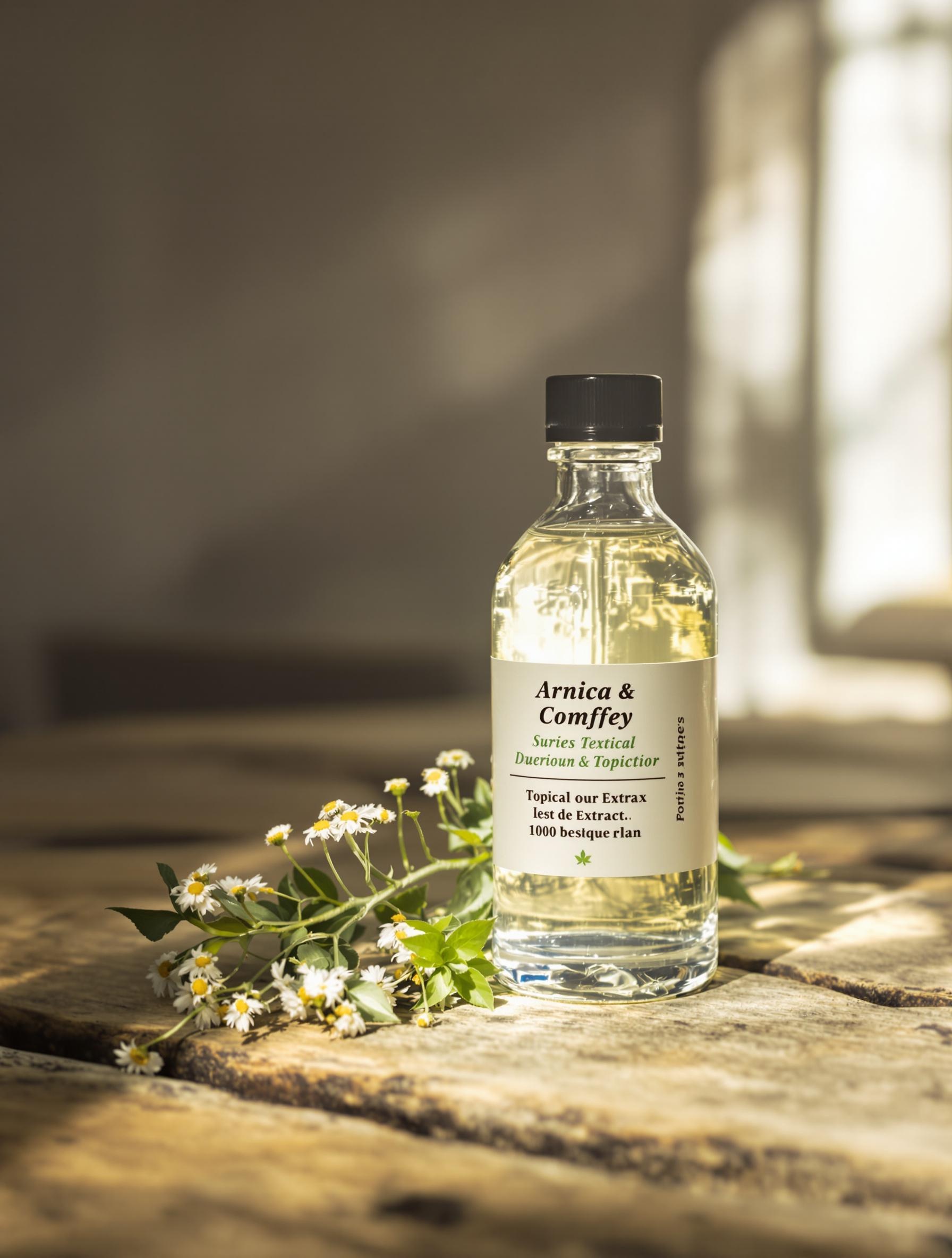Extrait de plantes arnica consoude usage topique