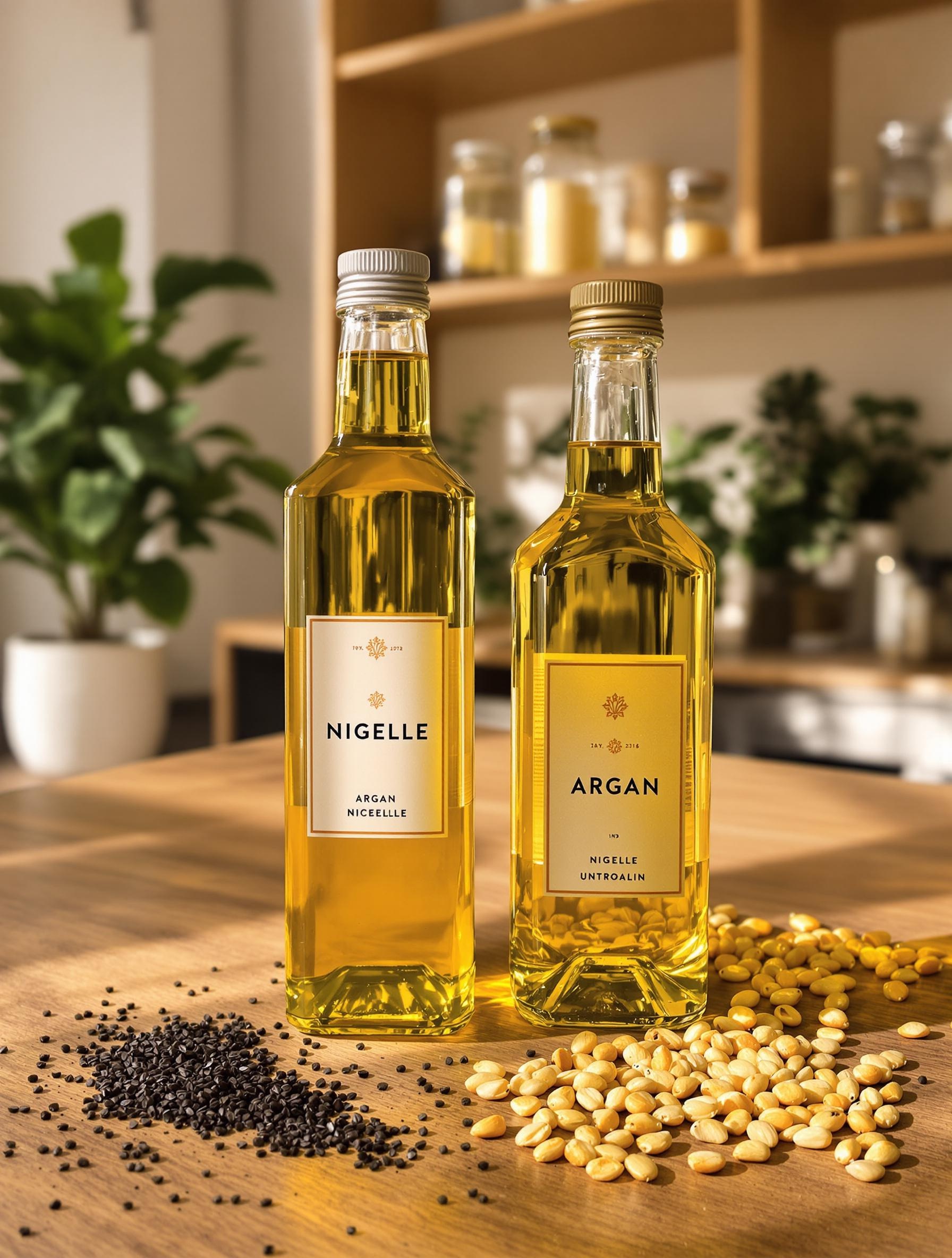 Synergie entre huiles végétales de nigelle et d'argan contre l'inflammation