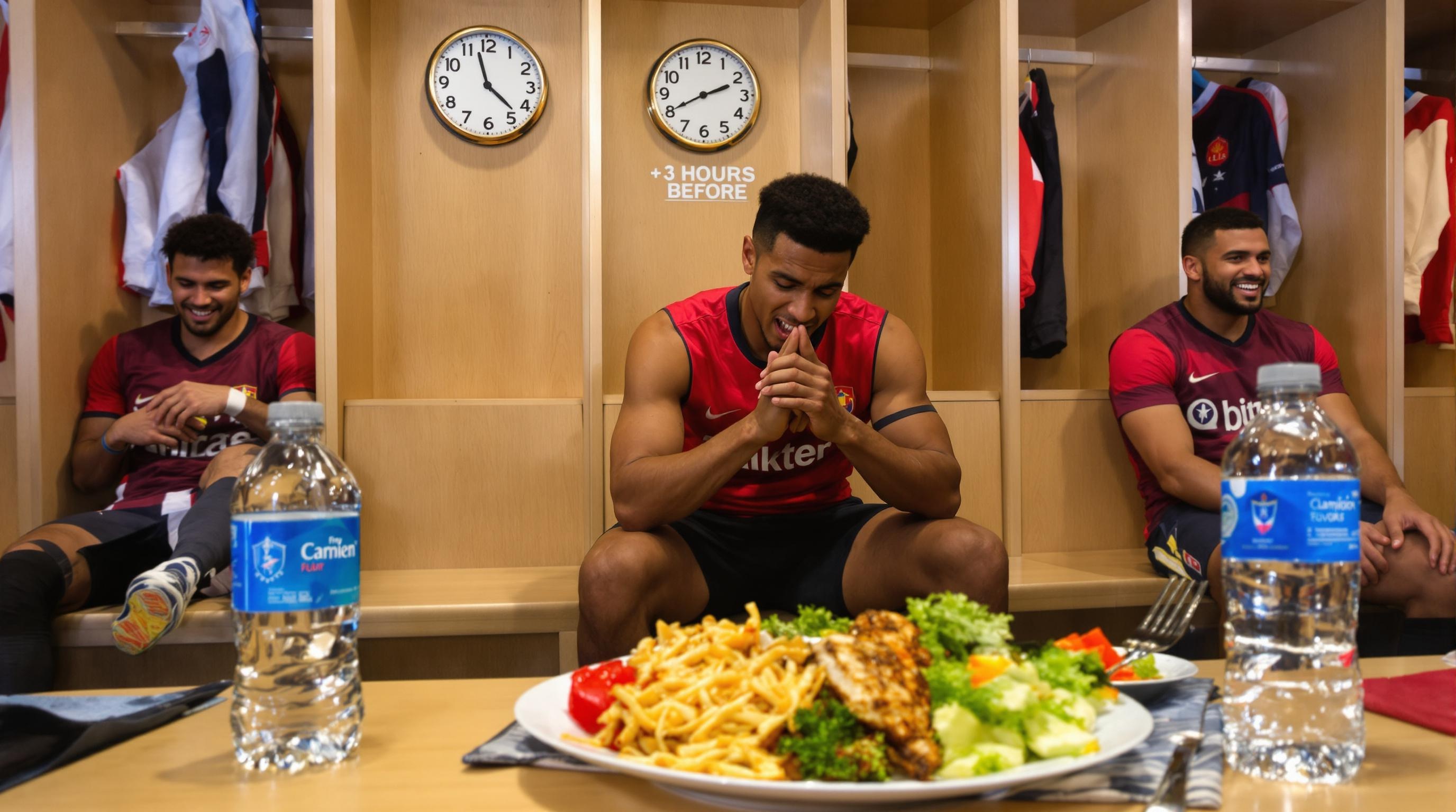 Timing repas et digestion pour un footballeur