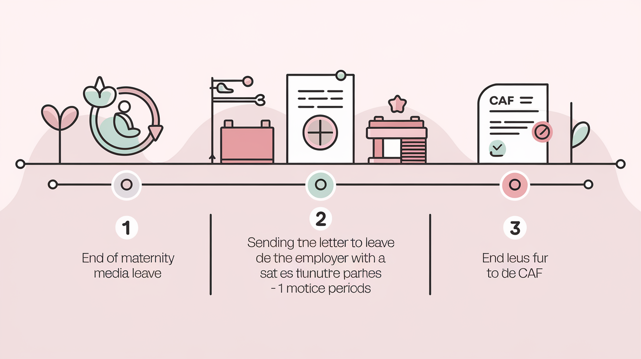 Frise chronologique congé parental temps partiel France