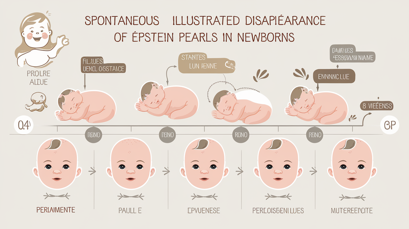 Frise évolution disparition naturelle perles Epstein bébé