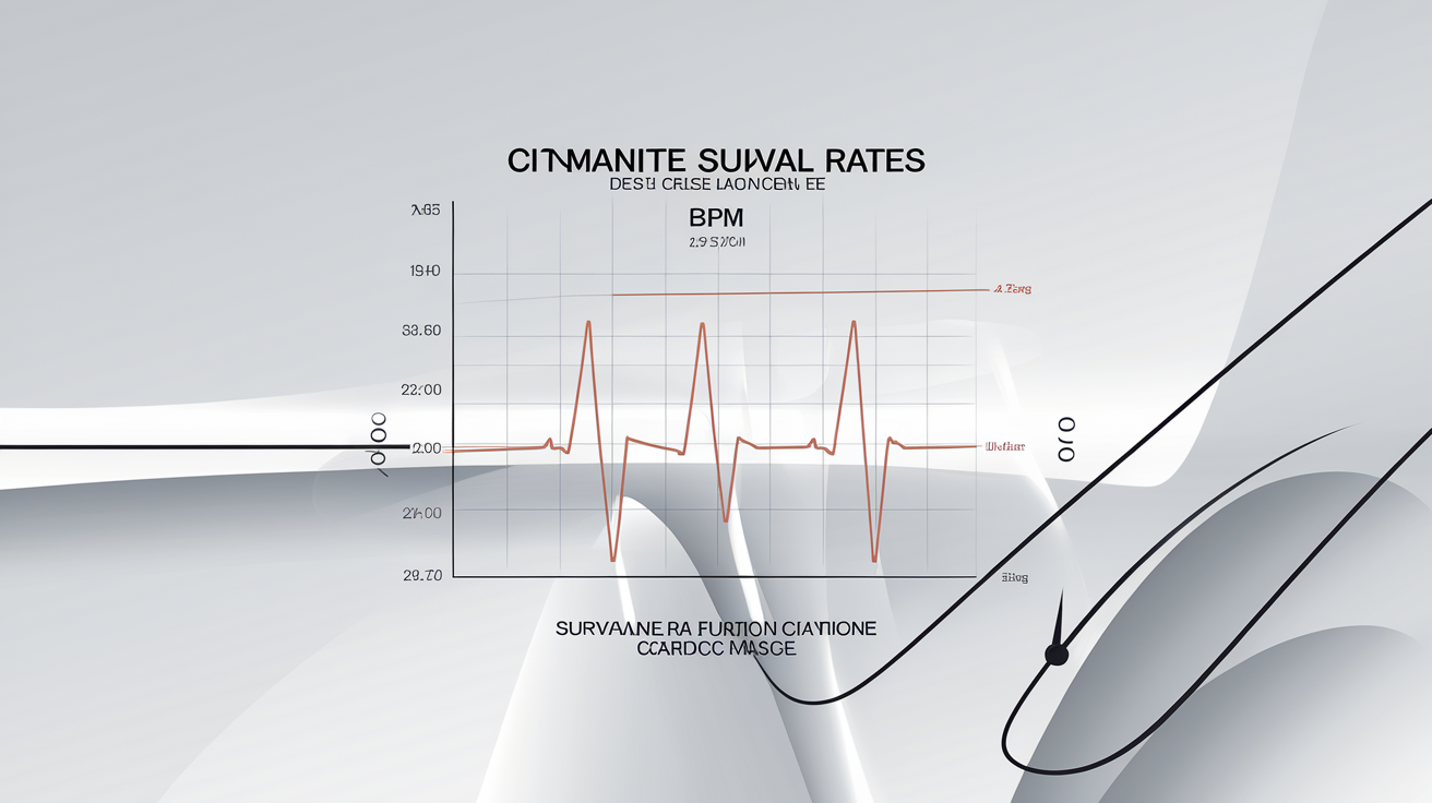 Comparaison des taux de survie selon les BPM pendant un massage cardiaque