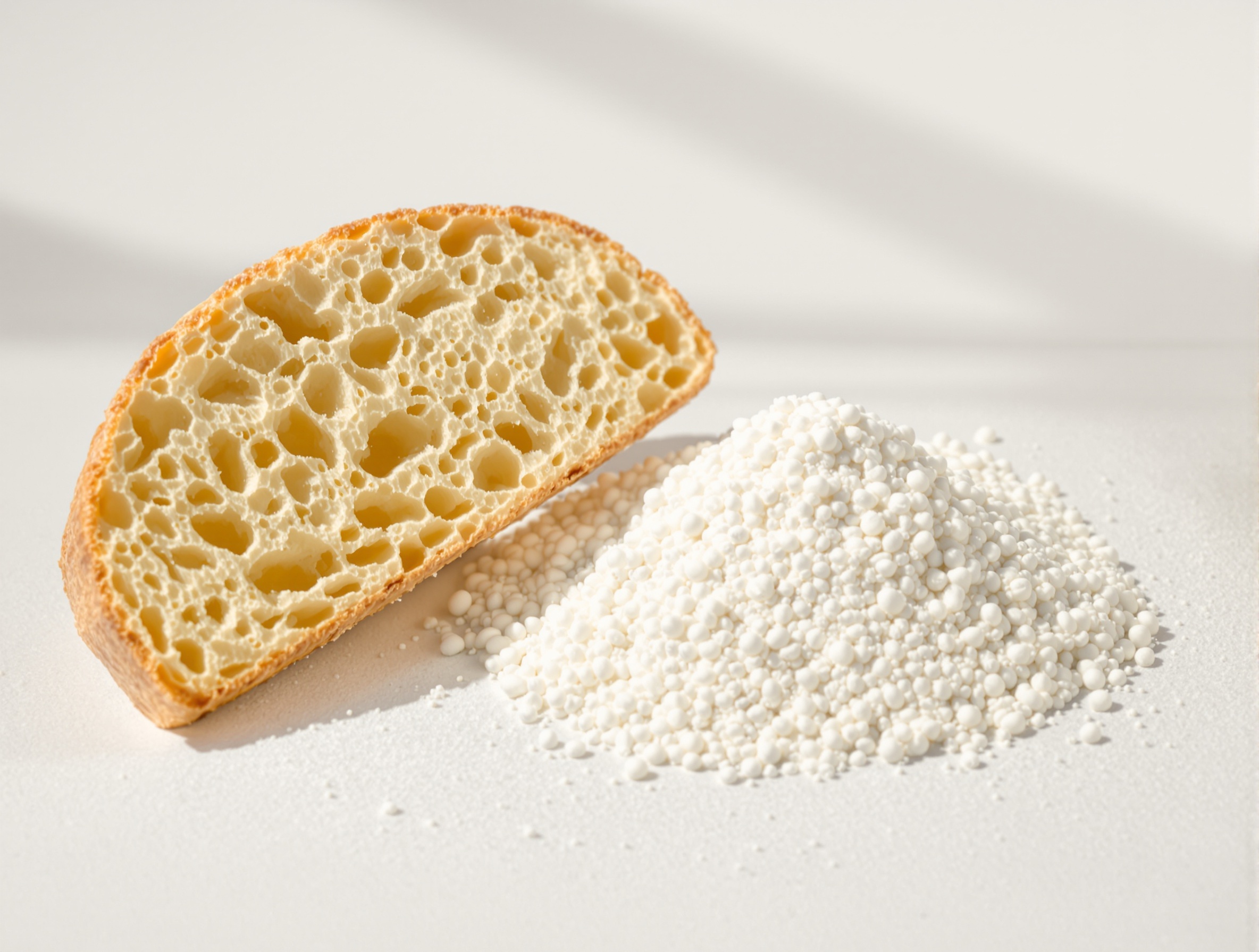 Biscotte sans fibre fabriquée avec de la farine raffinée