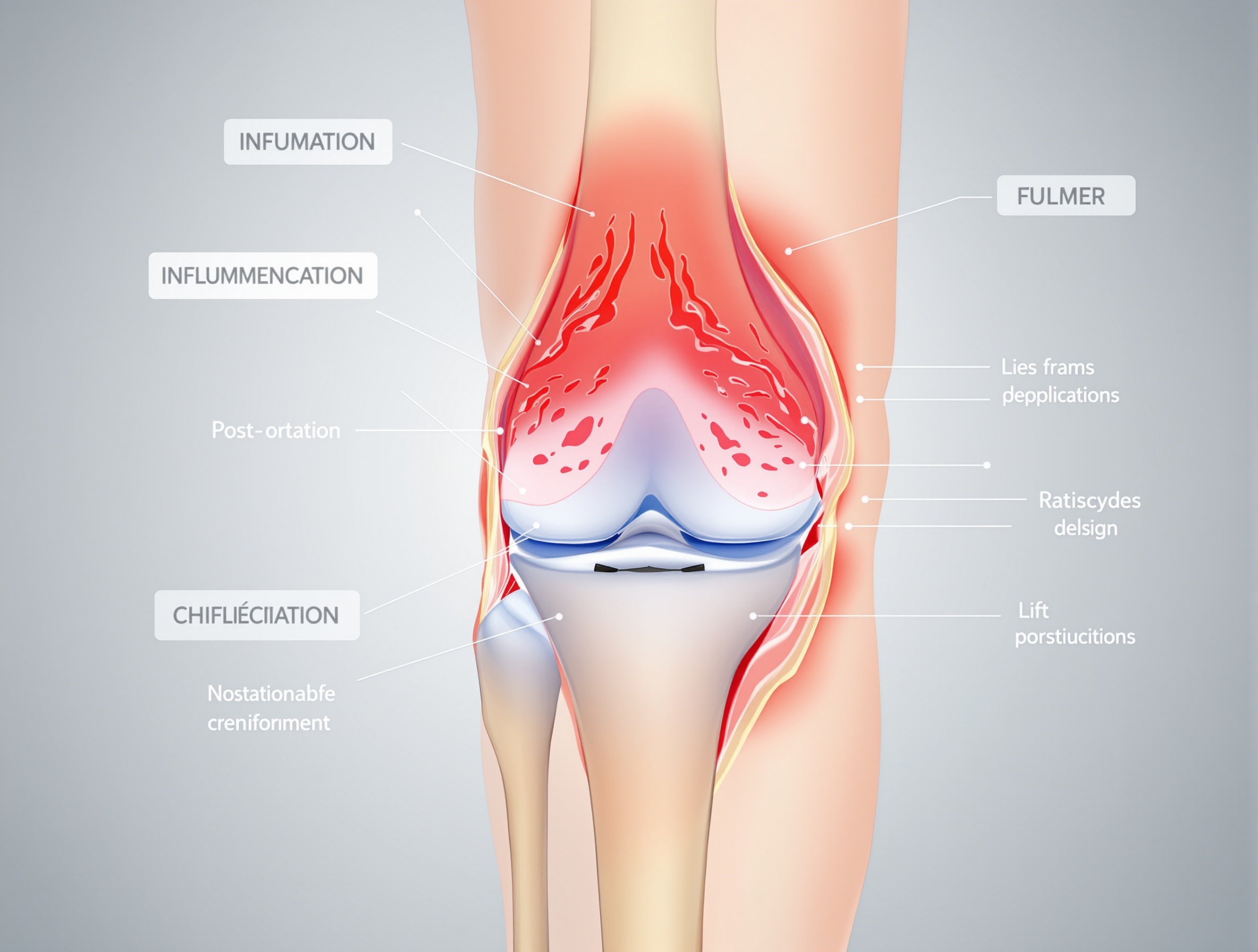 Inflammation post-opératoire prothèse genou