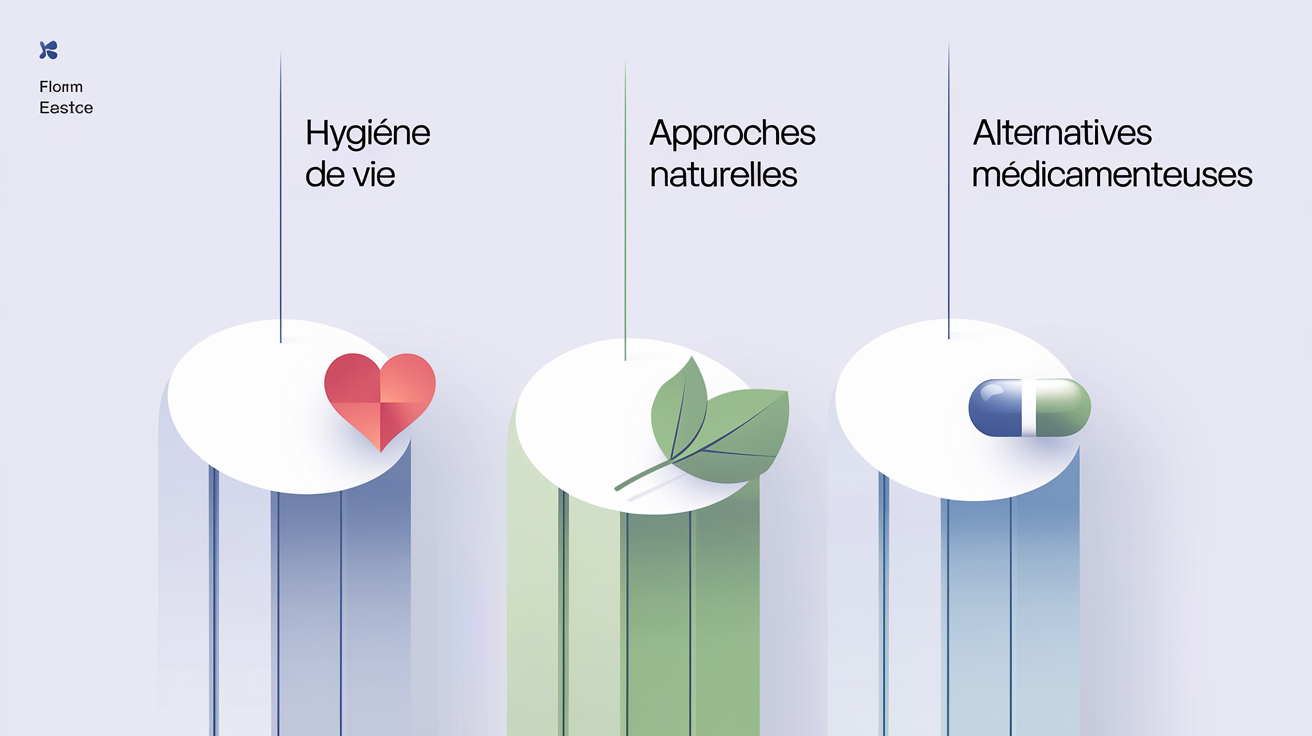 Trois piliers : hygiène de vie, approches naturelles, alternatives médicamenteuses