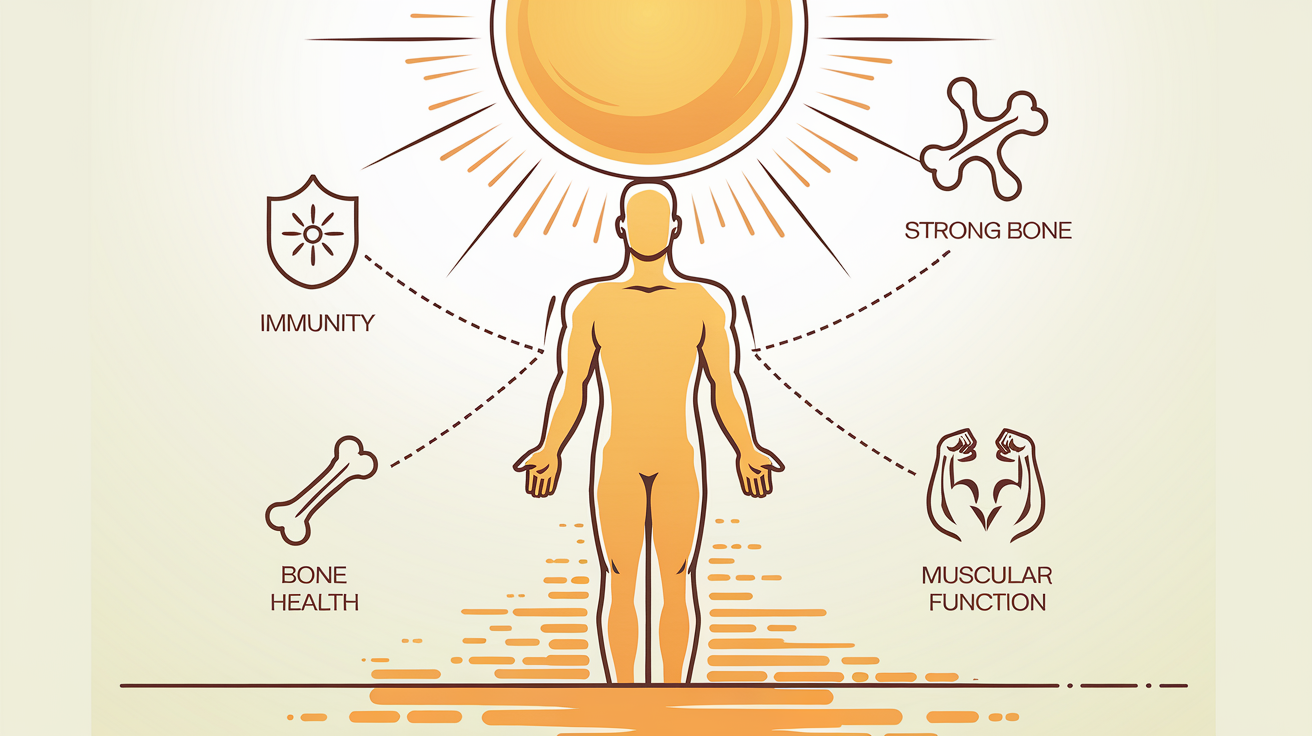 Bienfaits principaux Vitamine D3 2000 UI : immunité, ossature solide, fonction musculaire