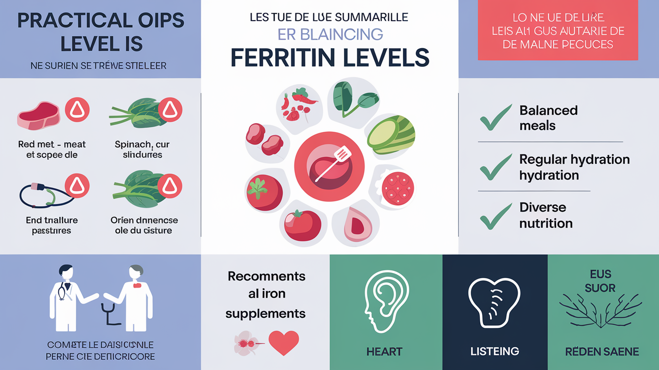 Synthèse visuelle conseils pratiques ferritine