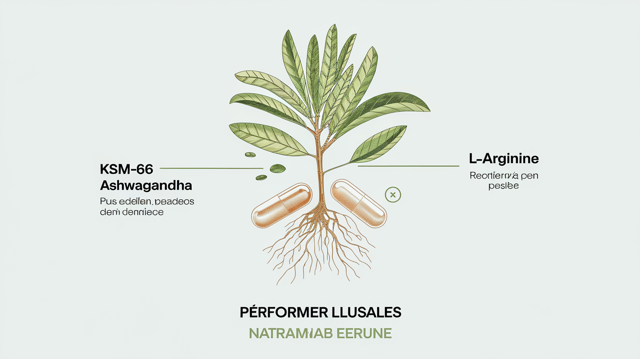 Illustration des principaux ingrédients naturels Performer 8