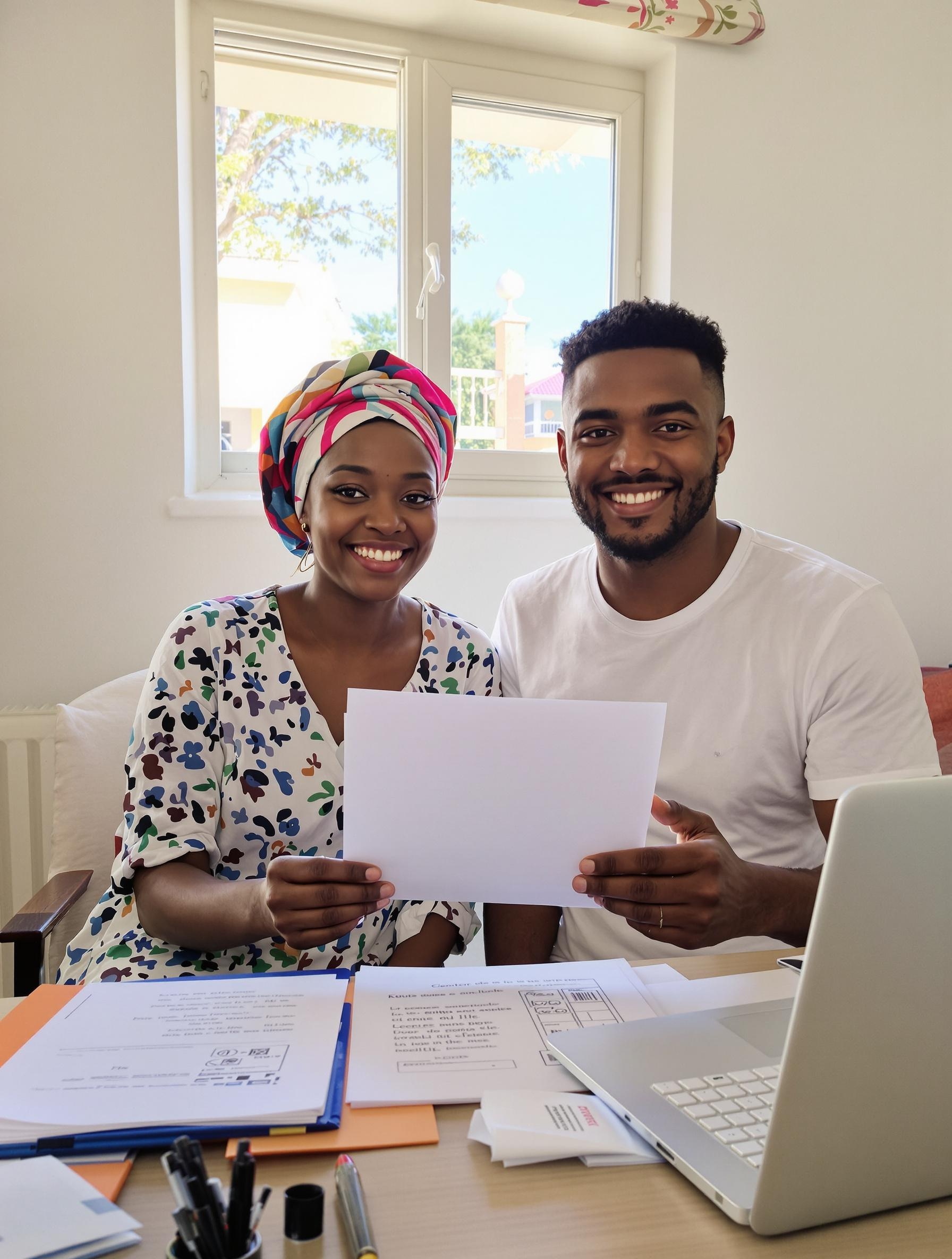 Un couple étudiant expliquant ses démarches pour la CSS à Mayotte.