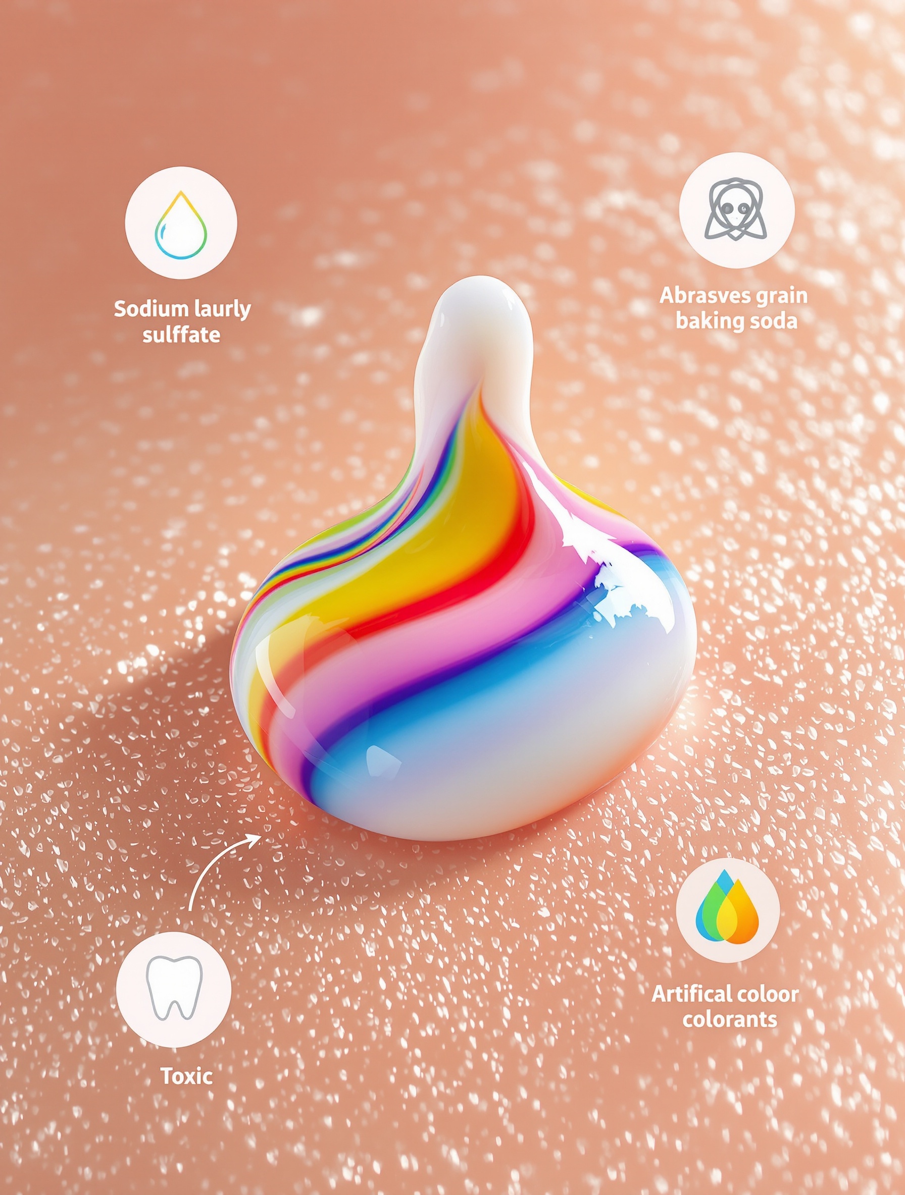 Zoom sur pâte dentifrice et ingrédients irritants pour la peau
