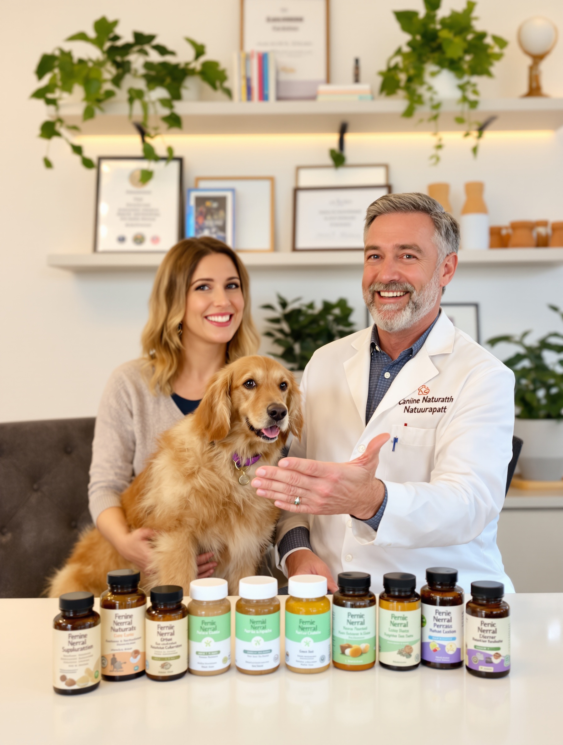 Naturopathe canin donnant des conseils personnalisés.