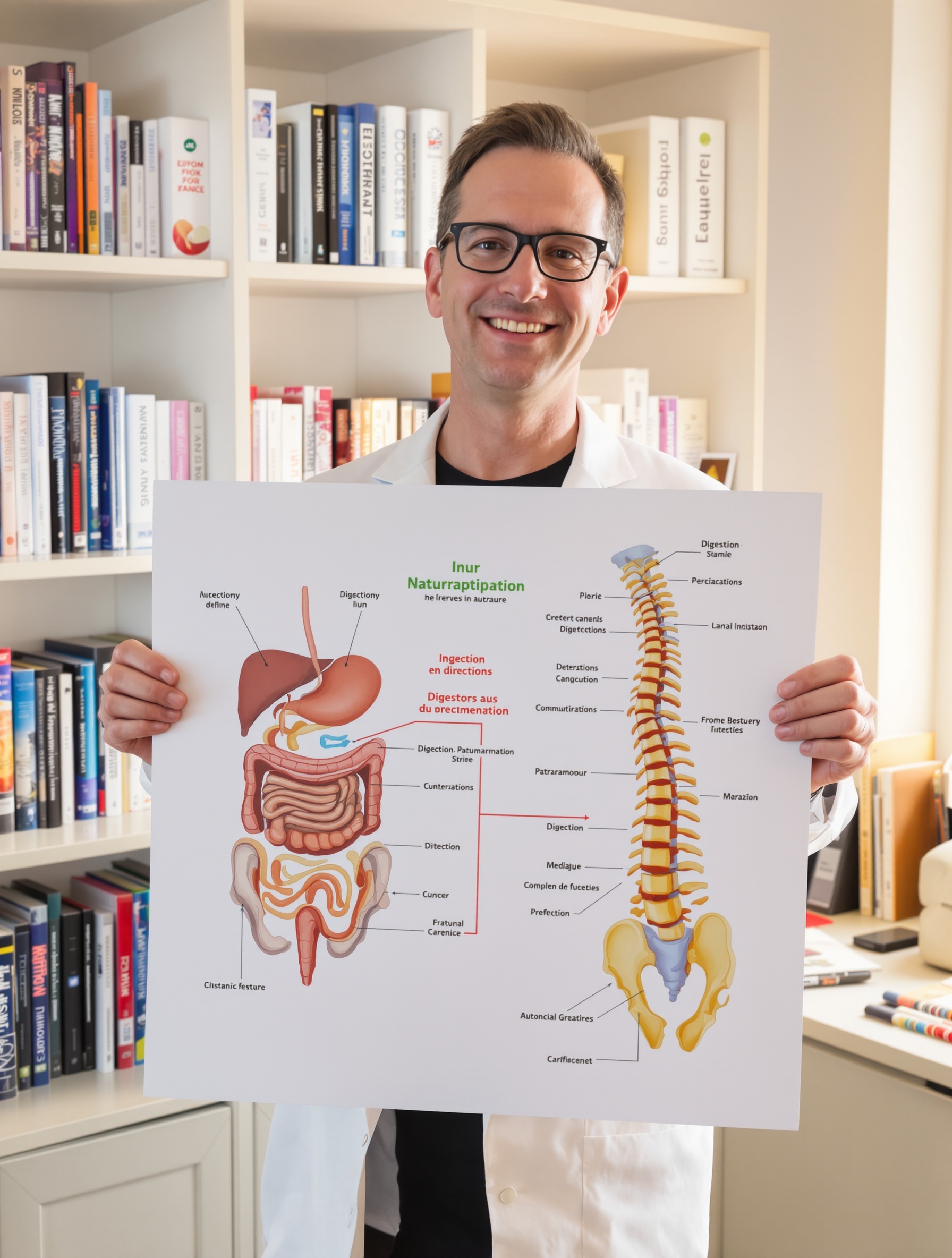 Naturopathe Lausanne alimentation digestions colonne vertébrale affiche Thierry Philip