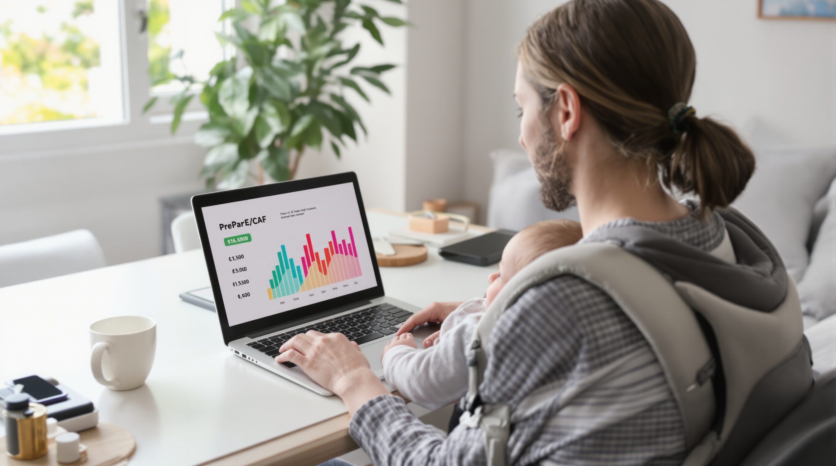 parent indépendant cumul activité bébé graphique CAF