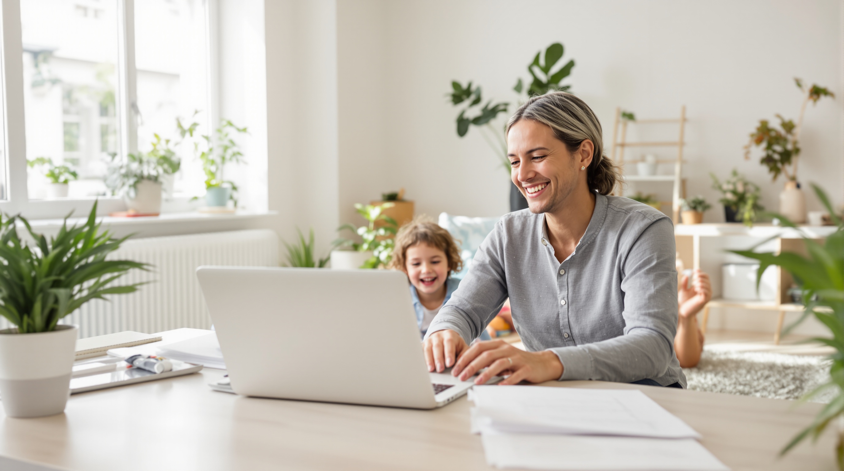 Parents sereins en équilibre pro/perso grâce au congé parental à temps partiel
