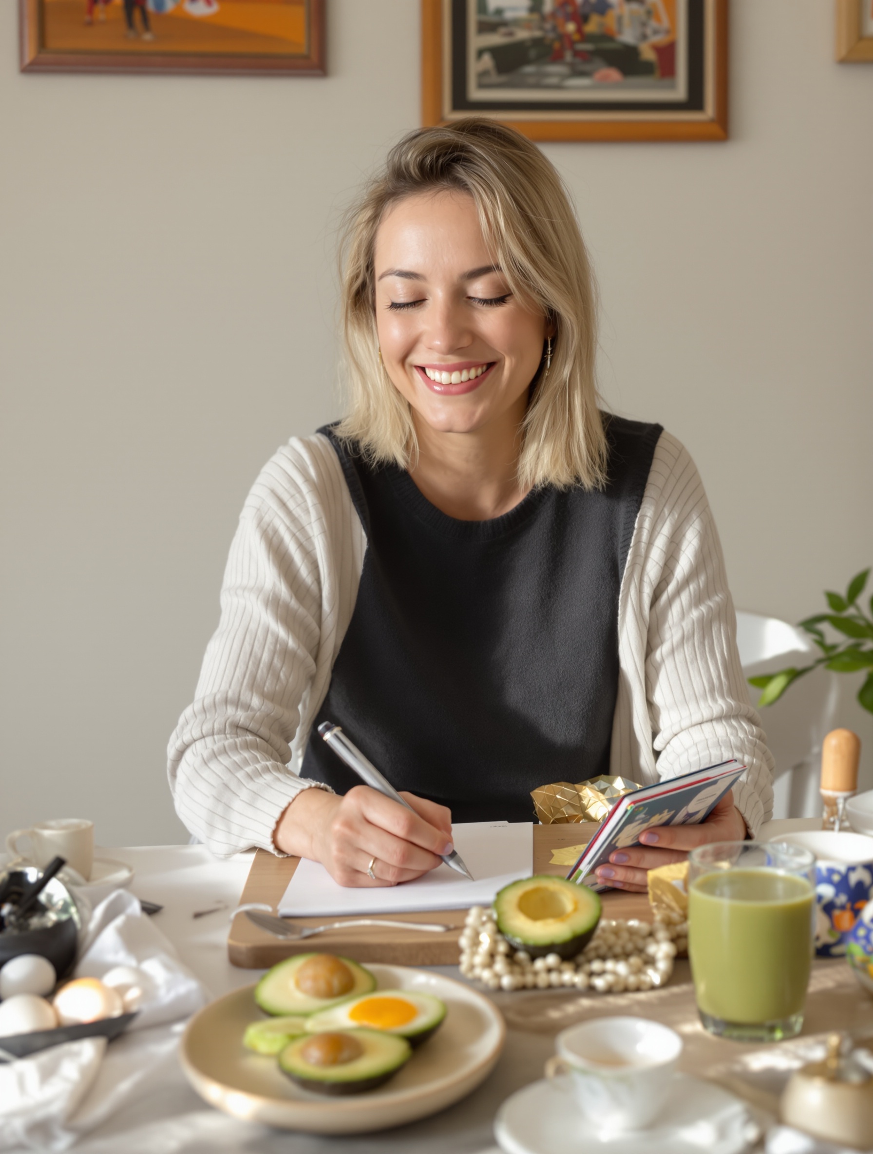 Carnet de suivi digestif petit-déjeuner Donatini, ambiance motivante