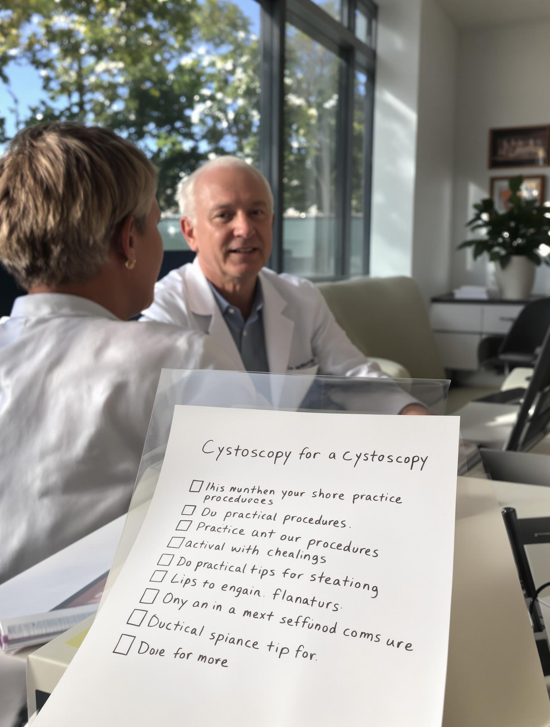 Préparation patient cystoscopie conseils