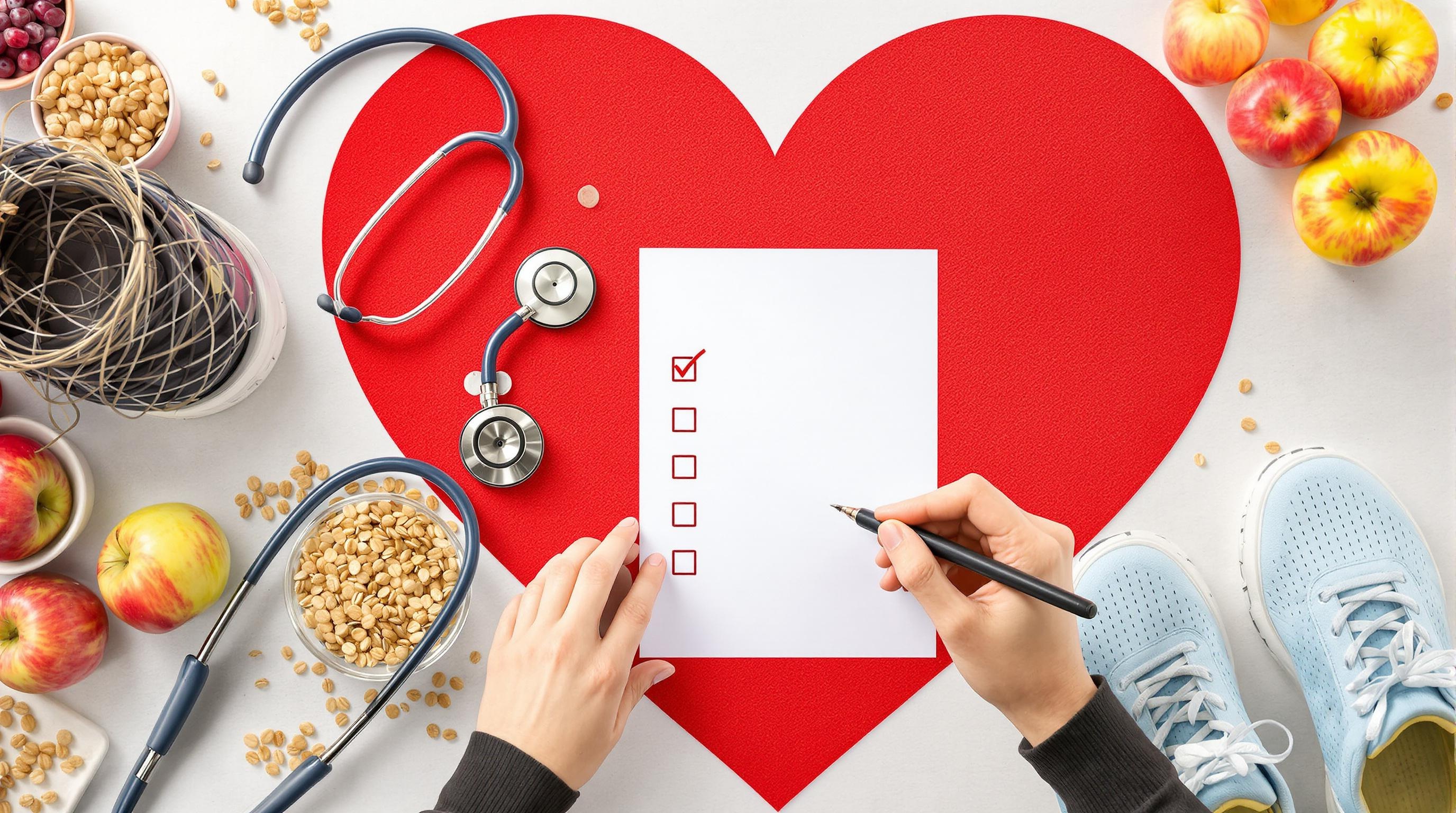 Checklist santé cardiovasculaire : alimentation saine et activité physique