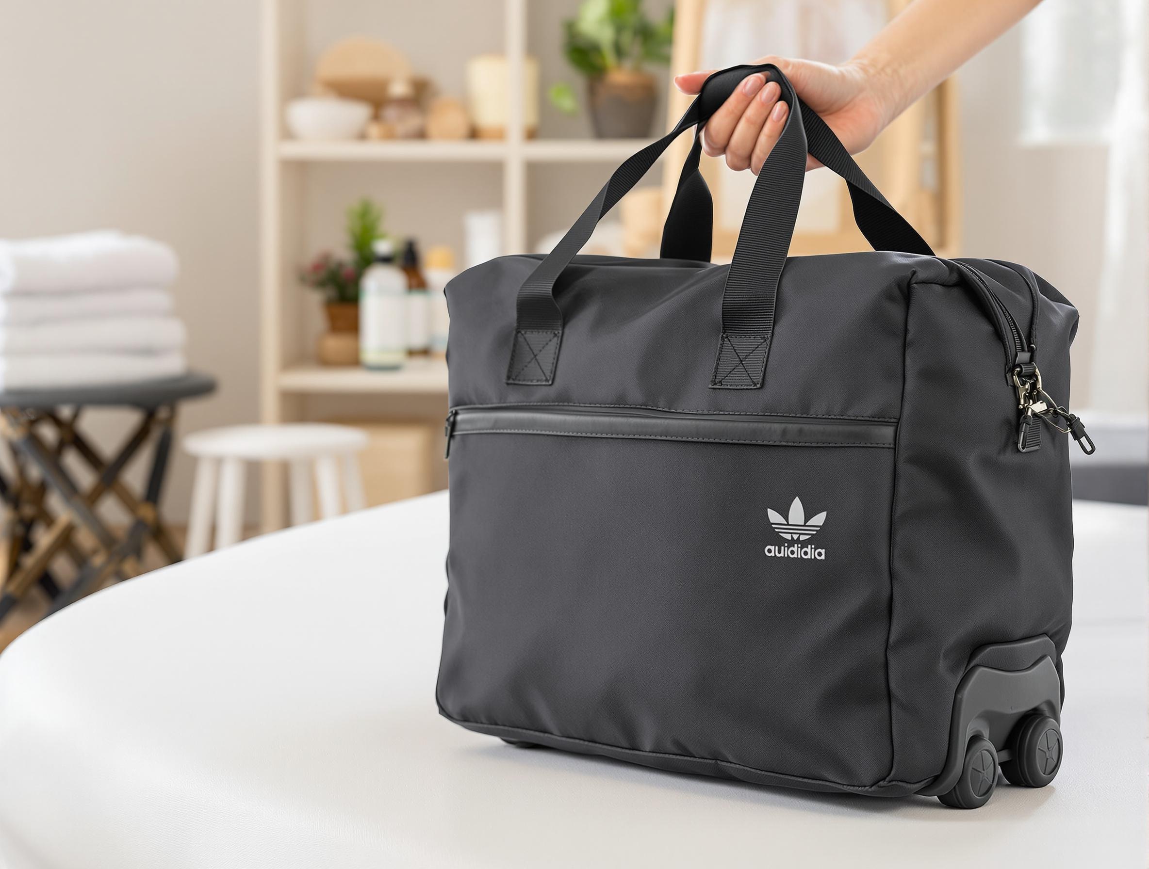 sac transport ergonomique table massage roulettes