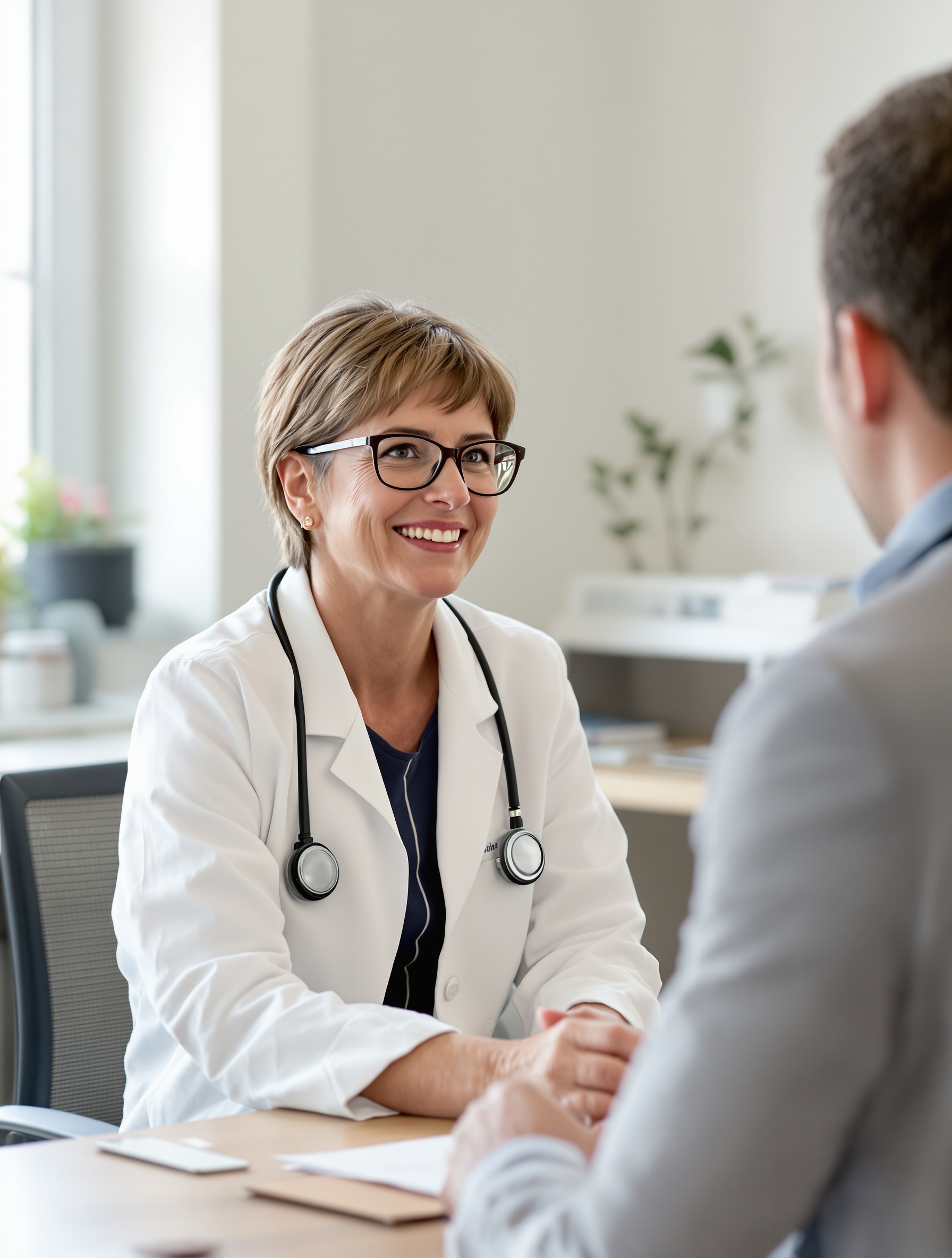 salarié en confiance avec le médecin du travail, entretien franc et serein