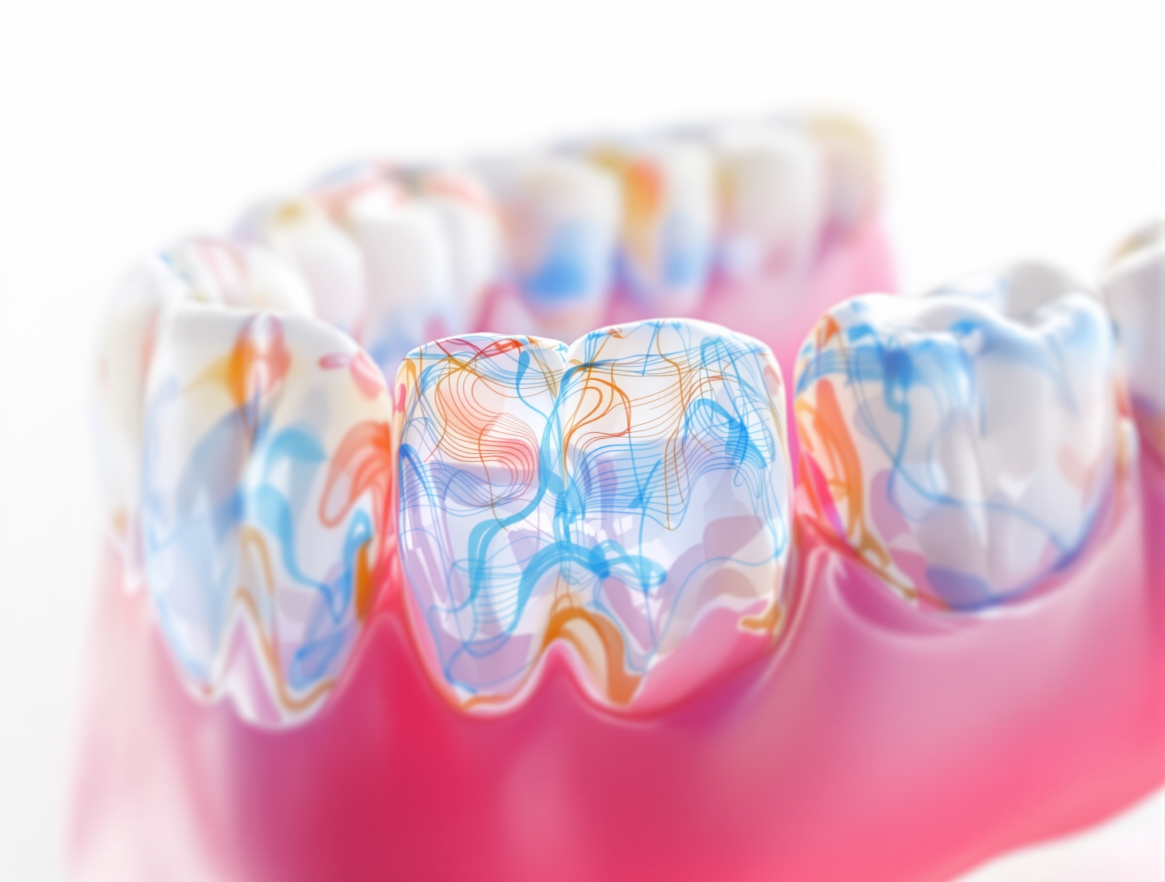 Scan 3D précis des dents pour gouttières d'alignement personnalisées