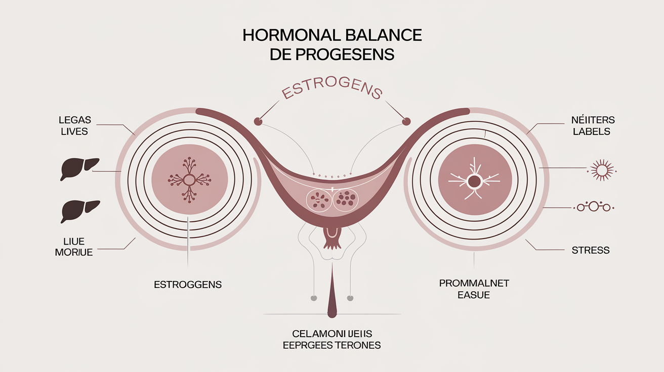 Balance hormonale oestrogène-progestérone foie stress