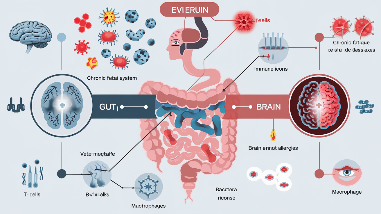 Interconnexions entre microbiote, immunité, fatigue chronique et allergies