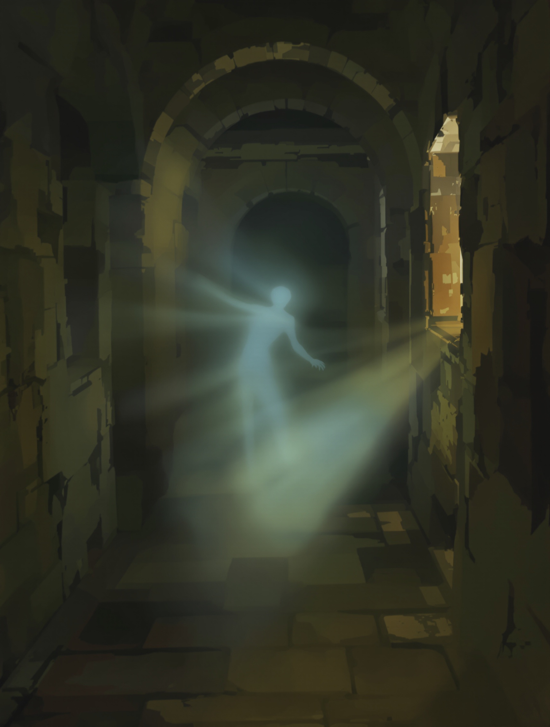 Silhouette vaporeuse – âme en peine bas astral