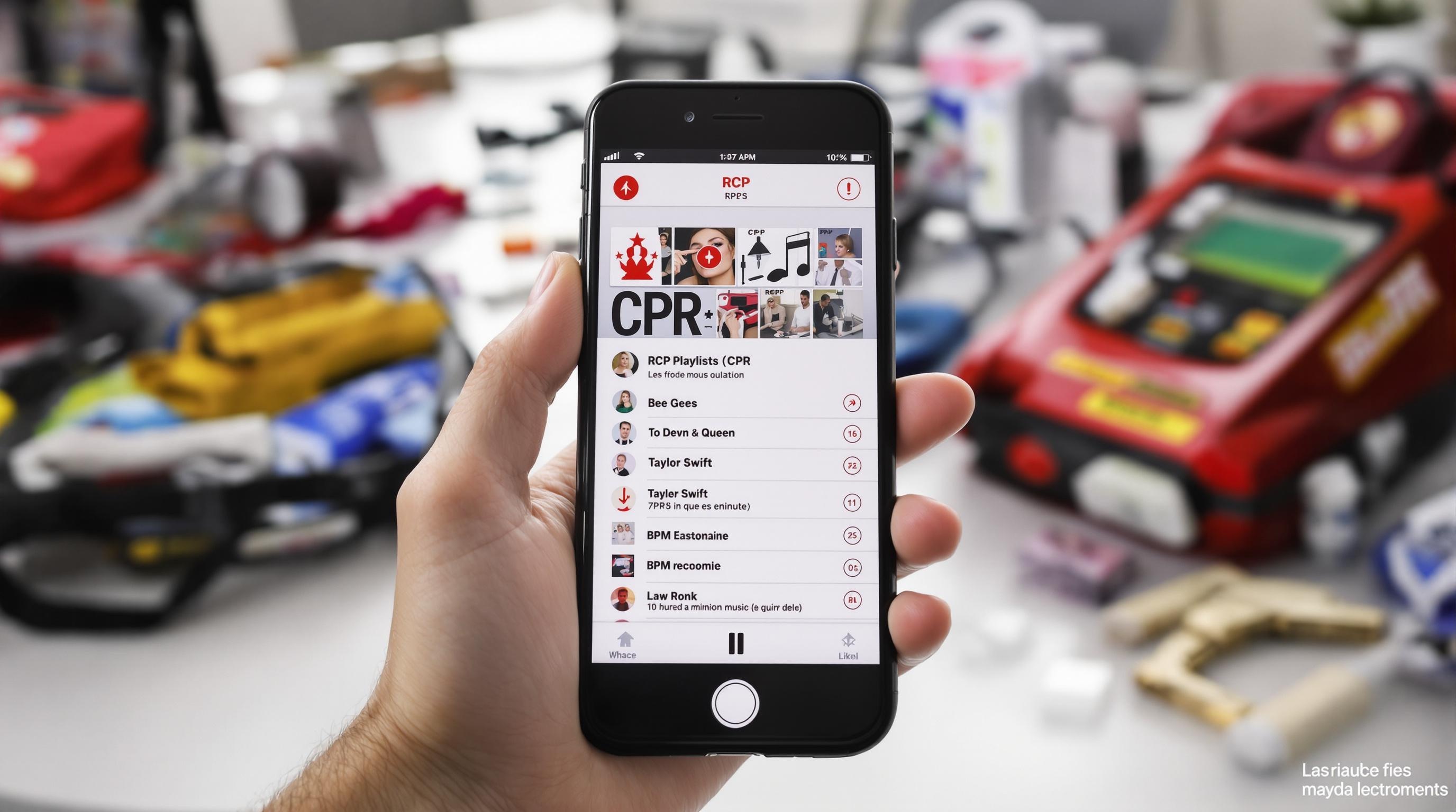 Exemple de playlist RCP sur smartphone