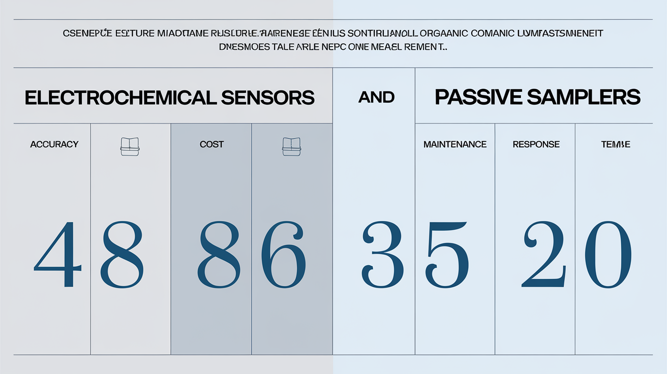 Comparaison entre capteurs électrochimiques et échantillonneurs passifs pour mesurer les COV