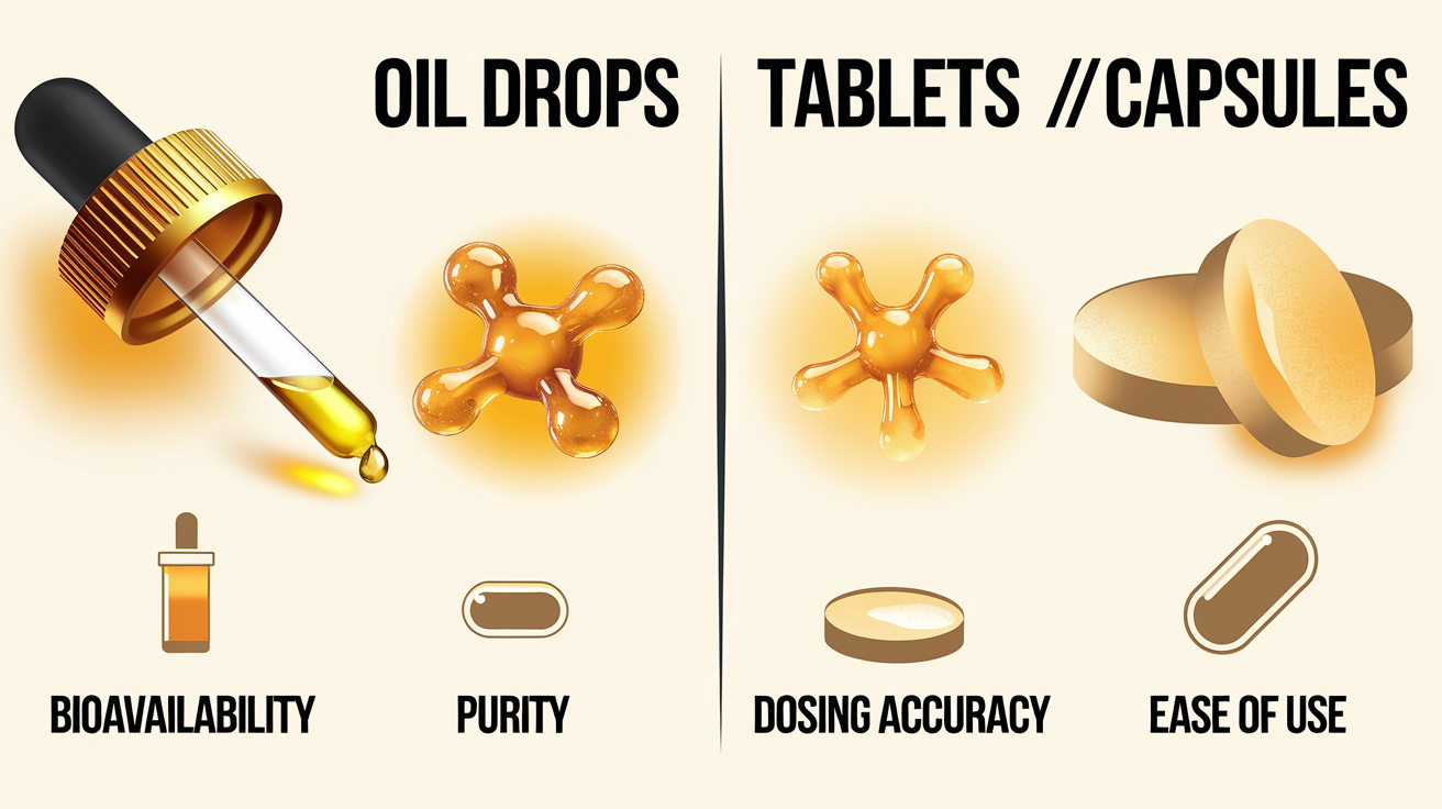 Comparatif efficacité vitamine D3 : gouttes huileuses vs comprimés