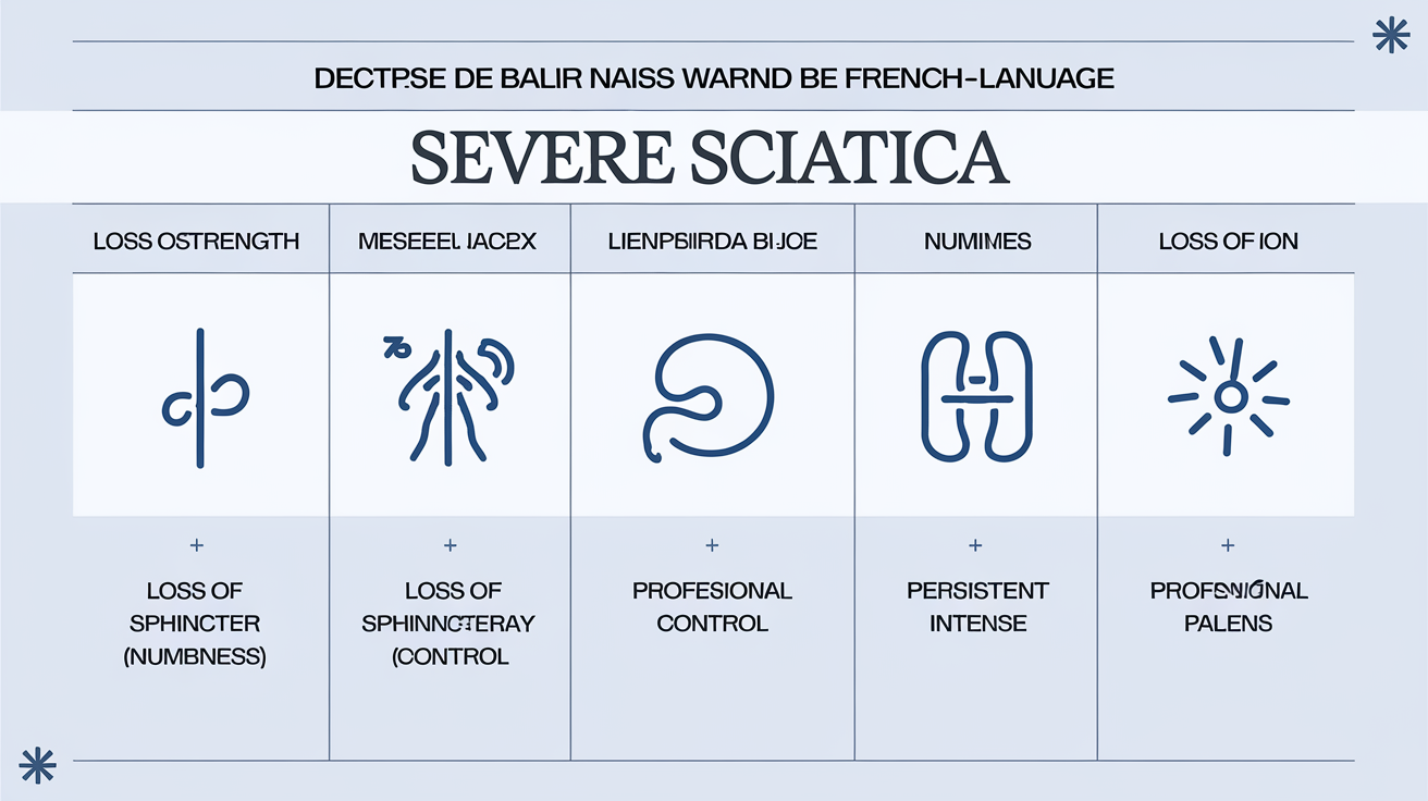 Schéma détaillé compression nerf sciatique nuit hernie discale sténose spinale psoas tenseur
